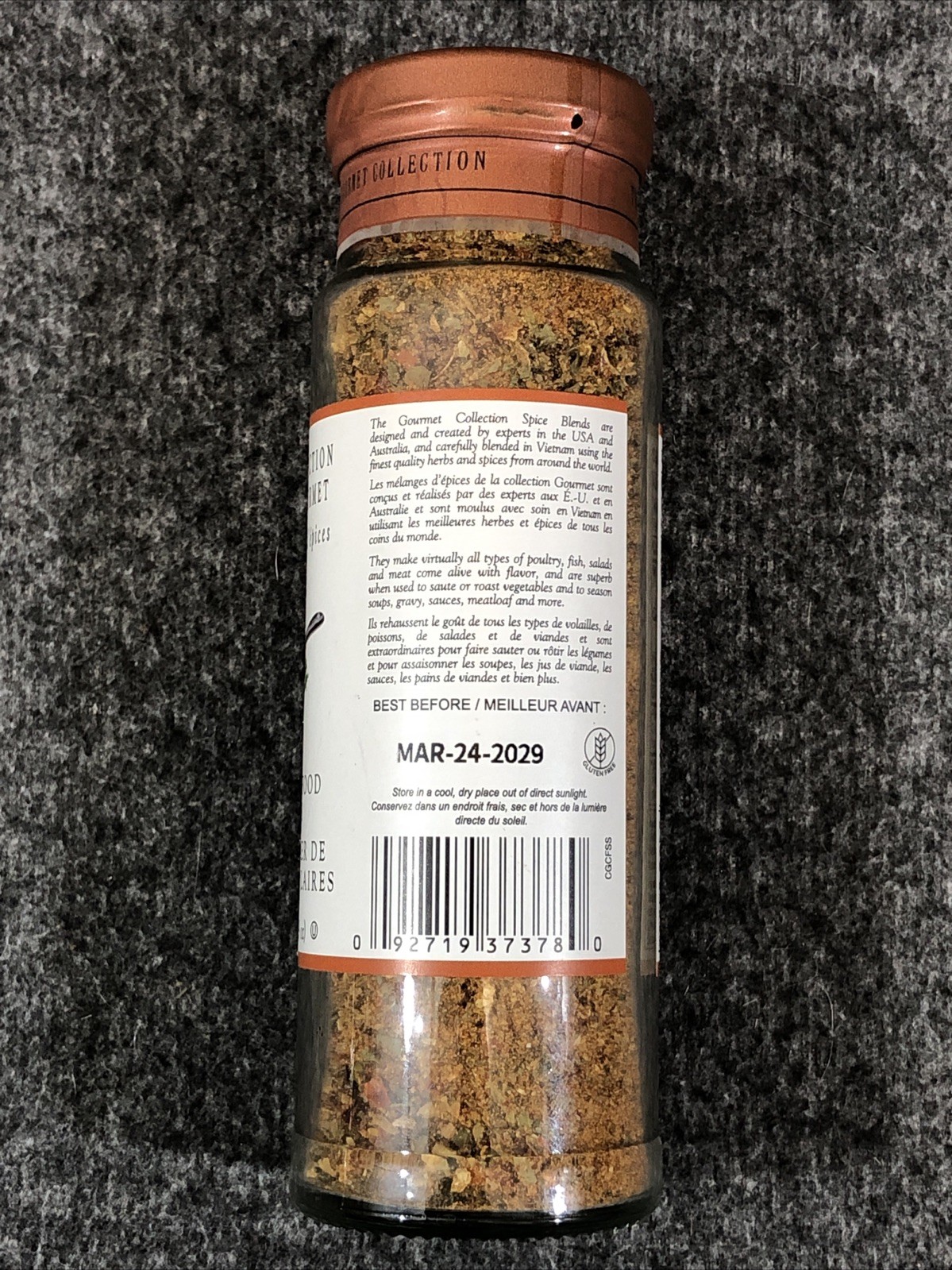 The Gourmet Collection Spice Blends FISHERMANS SEAFOOD SPECTACULAR » 1 Jar » NEW