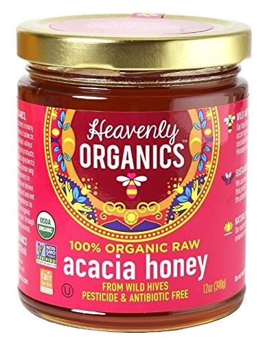Heavenly Organics Organic Raw Acacia Honey, 12 Ounce