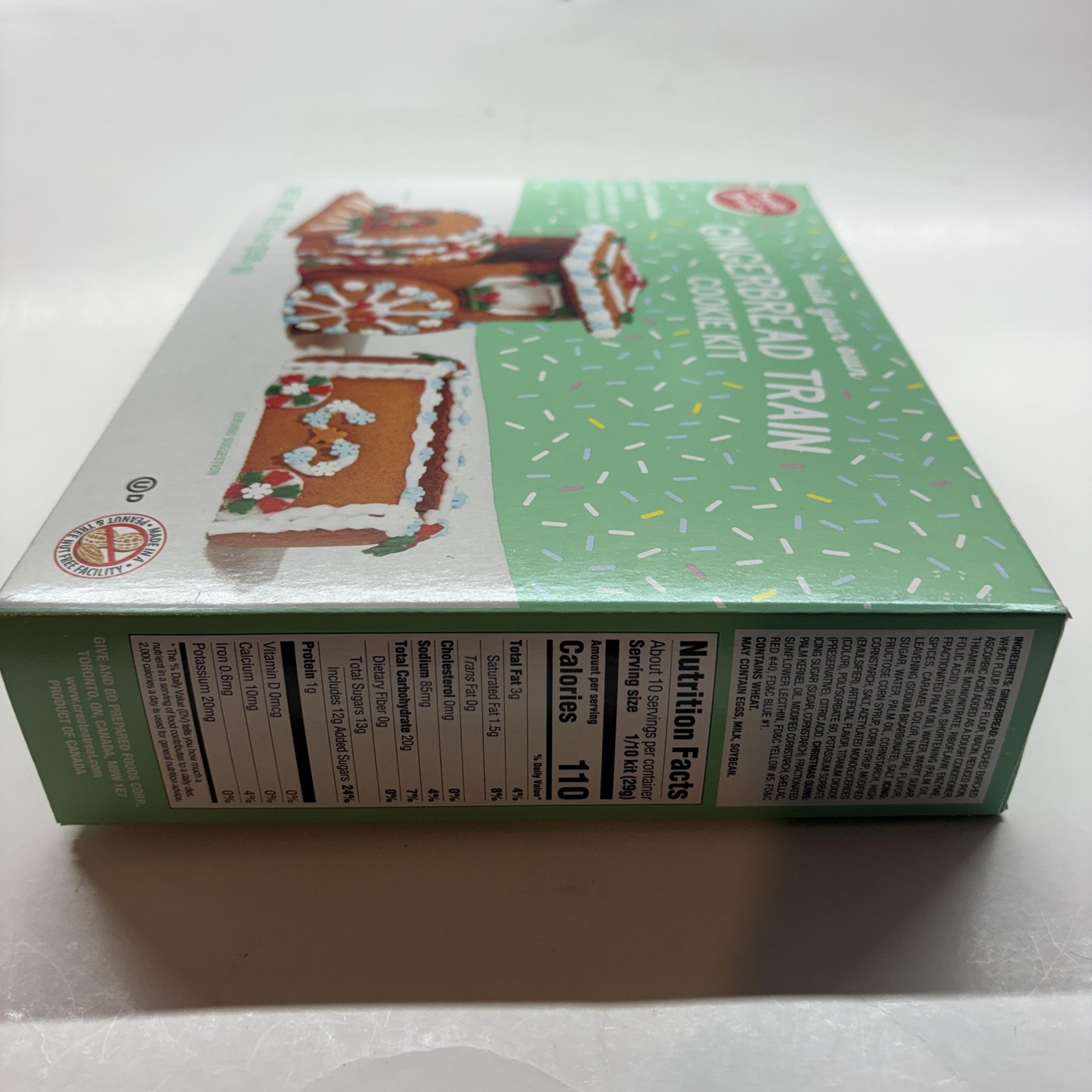 Create A Treat Gingerbread Train Cookie Kit 10.1oz Nut Free Peanut Free Exp 2026