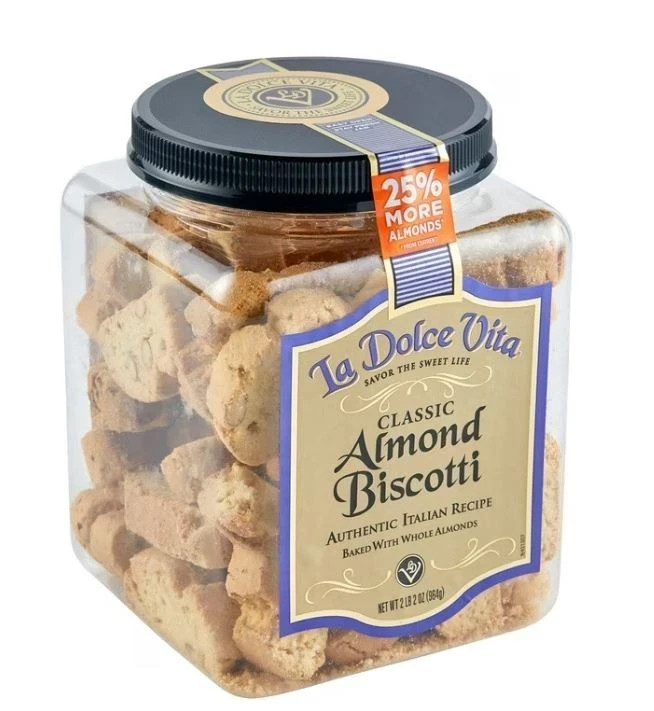 2 Pack La Dolce Vita Classic Almond Biscotti 34 oz. Fast Dispatch Best Price