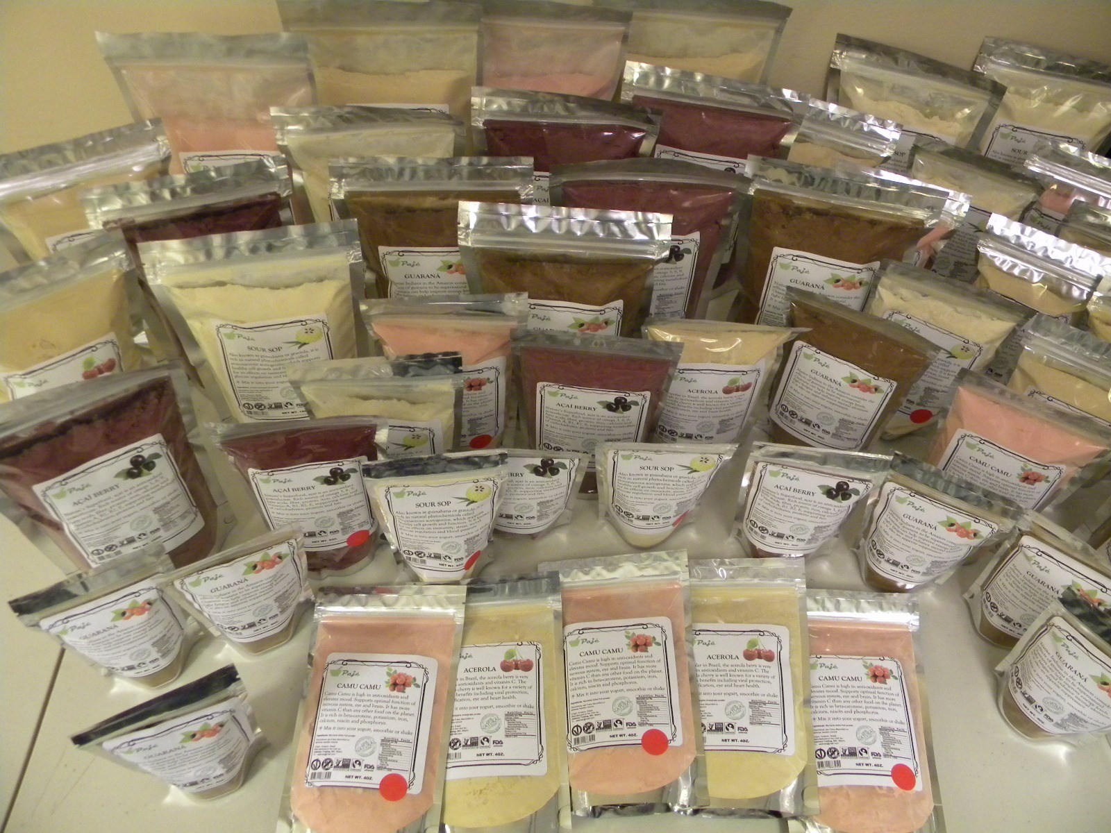 ACAI Assai powder berry 8oz 1/2lb Superfood anti-age protein detox fib OMe3 PAJE