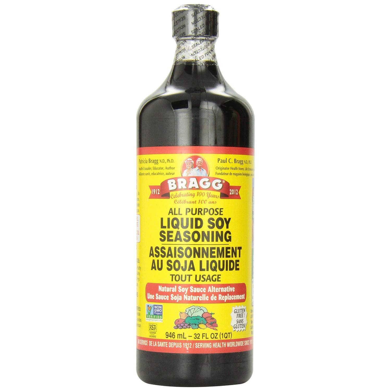 Bragg Liquid Aminos, All Purpose Seasoning, 32 fl oz 32 Fl Oz (Pack of 1)