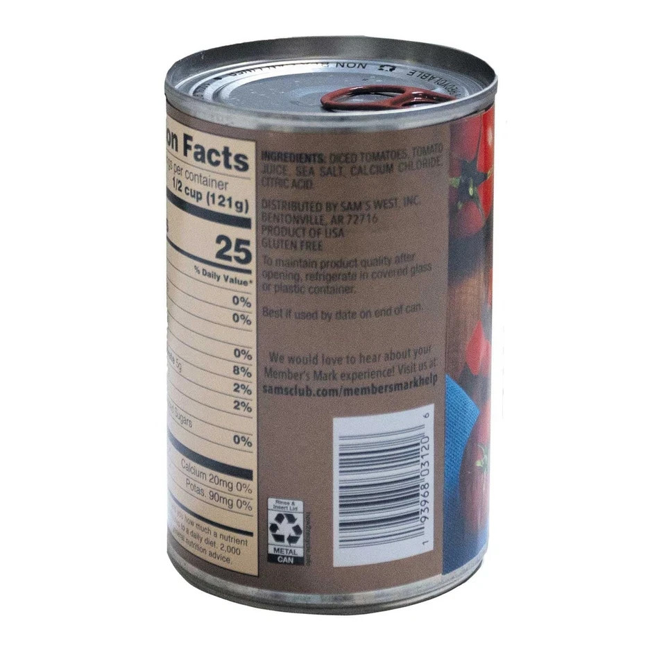 Member’s Mark Diced Tomatoes in Tomato Juice, 14.5 oz., 12 pk.