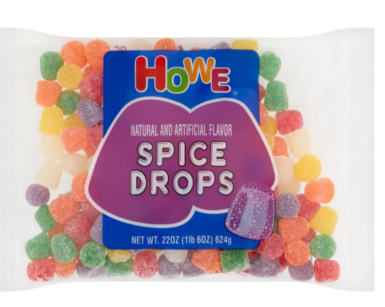 6-22 oz bags howe spice drops chewy candy free shipping over 8lbs total
