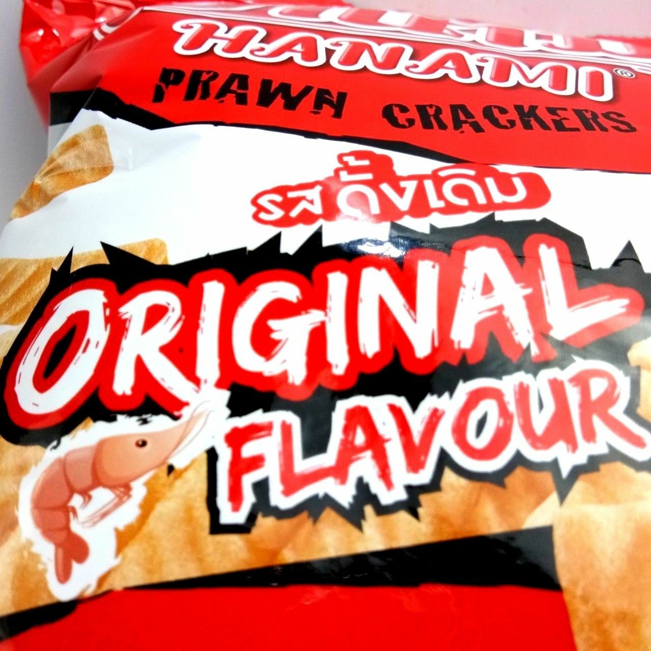 Hanami Prawn Crackers Snack Original Flavour Thailand crispy delicious 3,6,12 pc