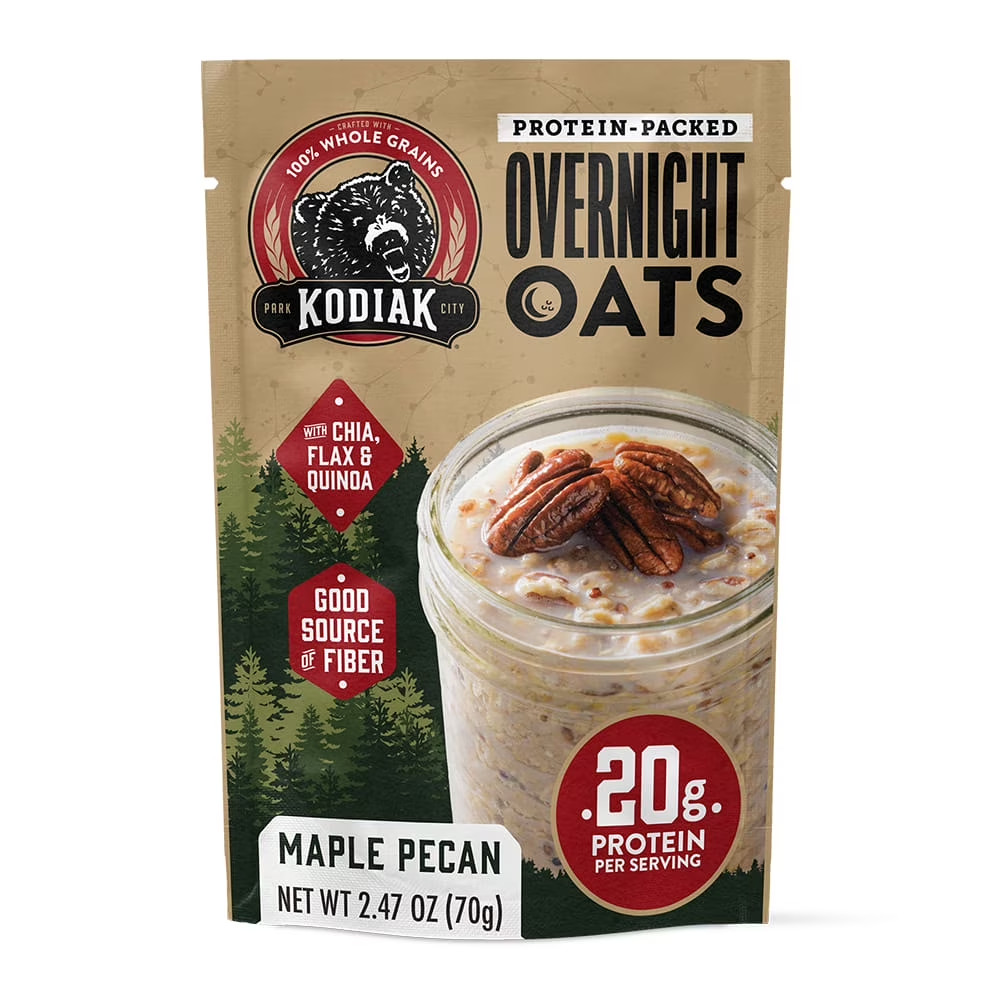 Kodiak Maple Pecan Protein-Packed Overnight Oats, 2.47 oz NEW