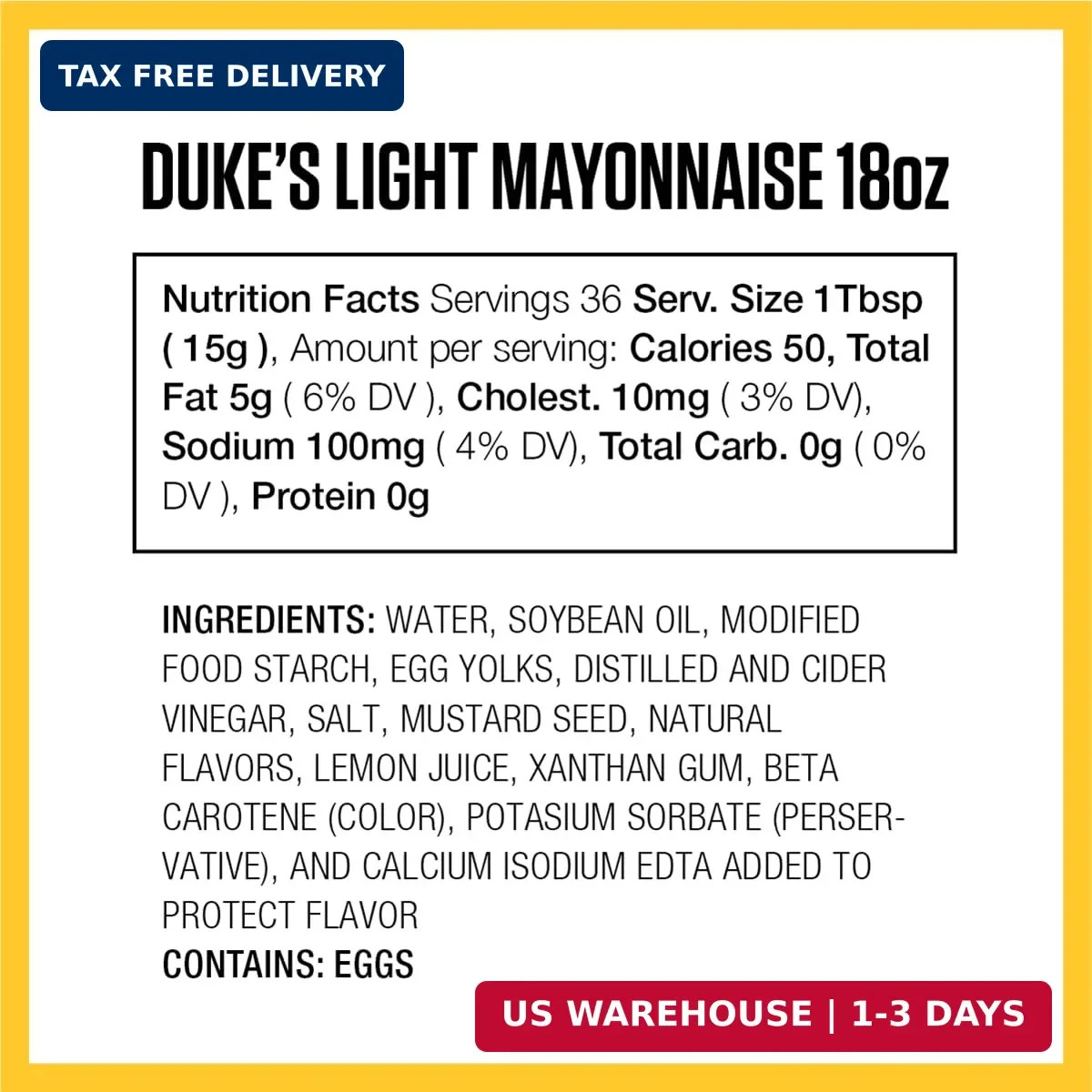 Duke’s Light Mayonnaise Squeeze Bottle – Smooth & Creamy, 18 Ounce (Pack of 1)