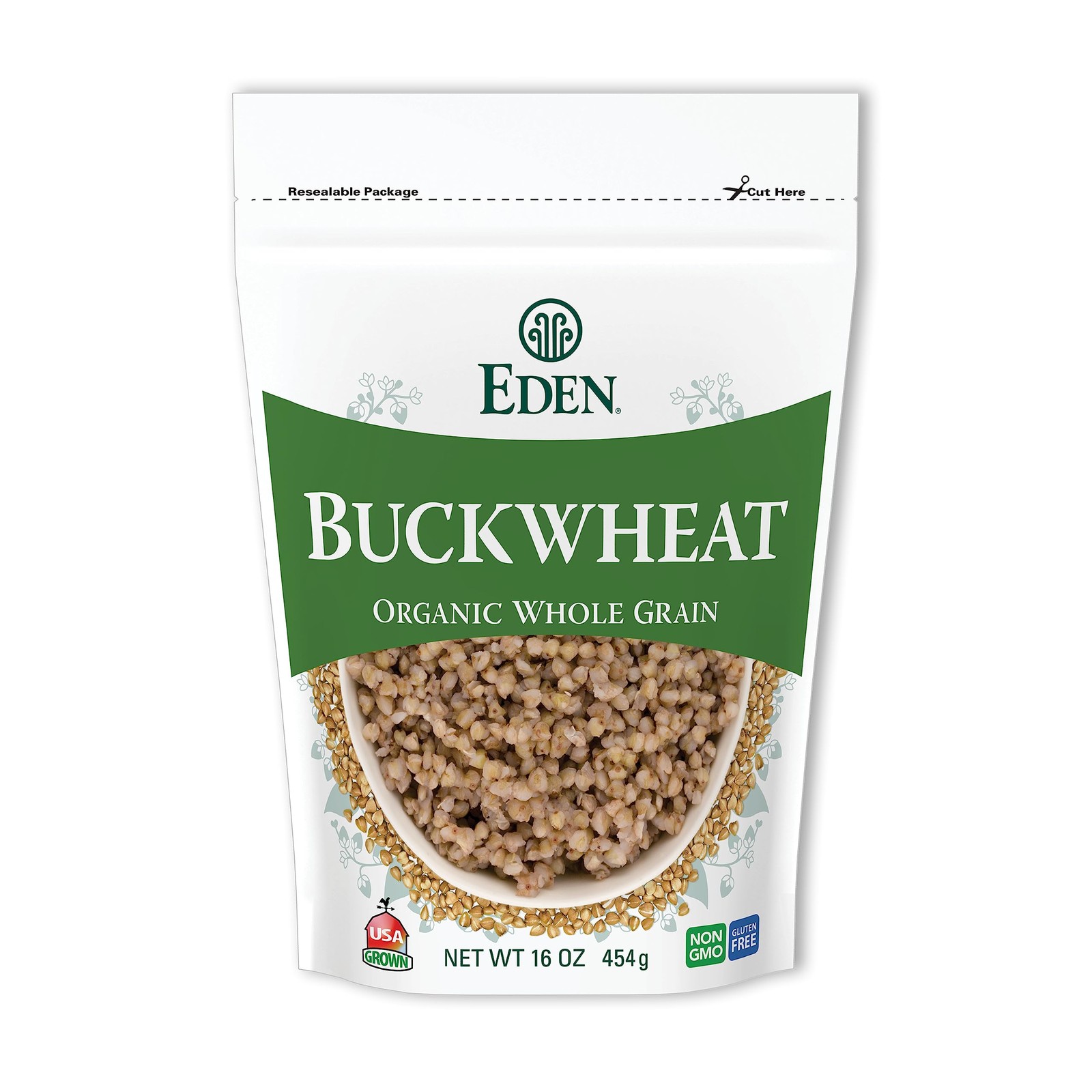 Eden Foods Organic Gluten Free Hulled Buckwheat Groats 1 Pound Whole Grain