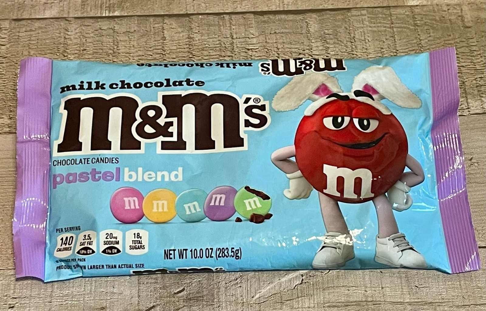 Red Bull Plush & M&M’s Easter Milk Chocolates Blend 10 oz. Bag Pastel BB 12/26