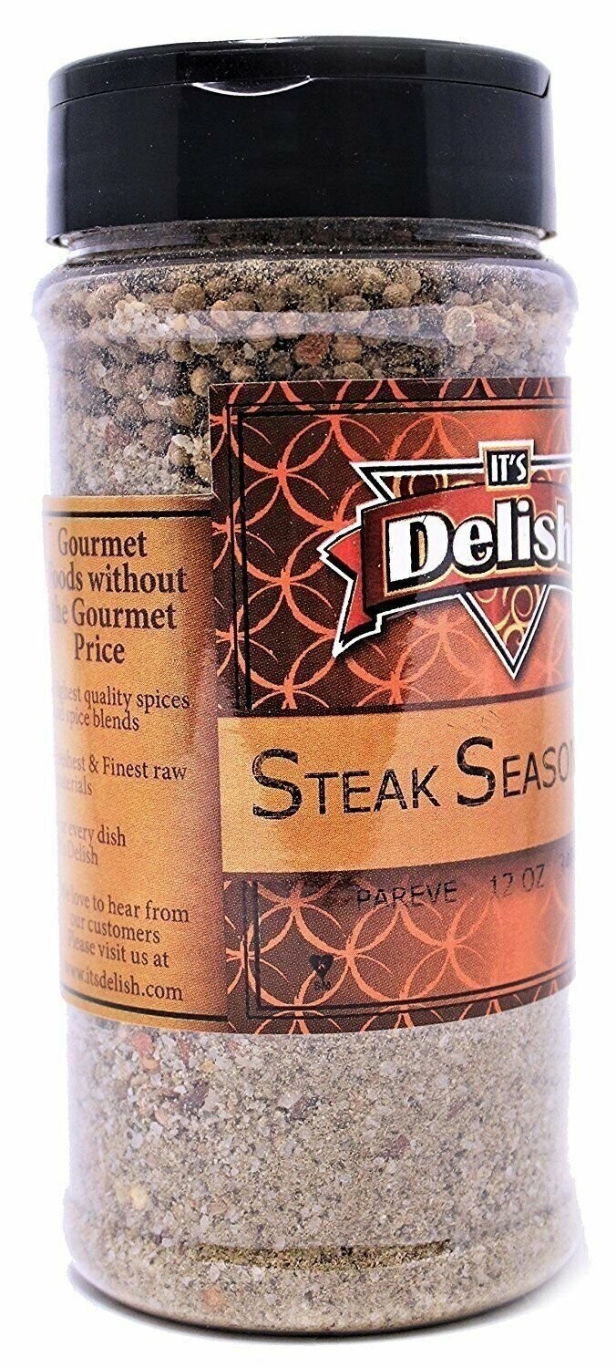 Meat Poultry and Fish Seasoning by Its Delish (Ribeye Steak Seasoning, Medium )