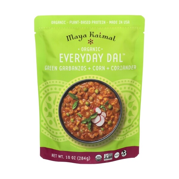 Maya Kaimal Organic Everyday Dal – Green Garbanzos – Vegan, Kosher