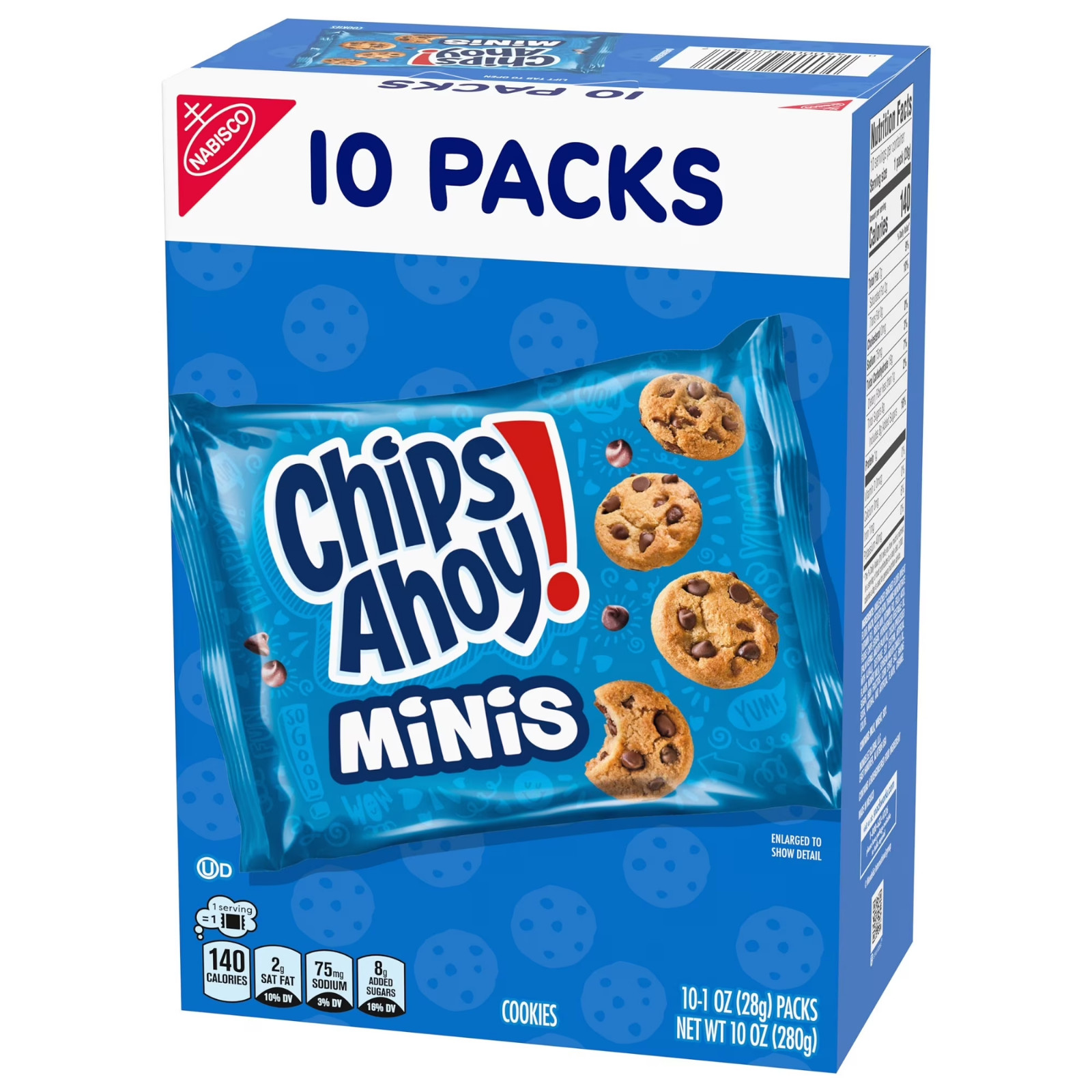 CHIPS AHOY! Mini Original Chocolate Chip Cookies, 10 Snack Packs…
