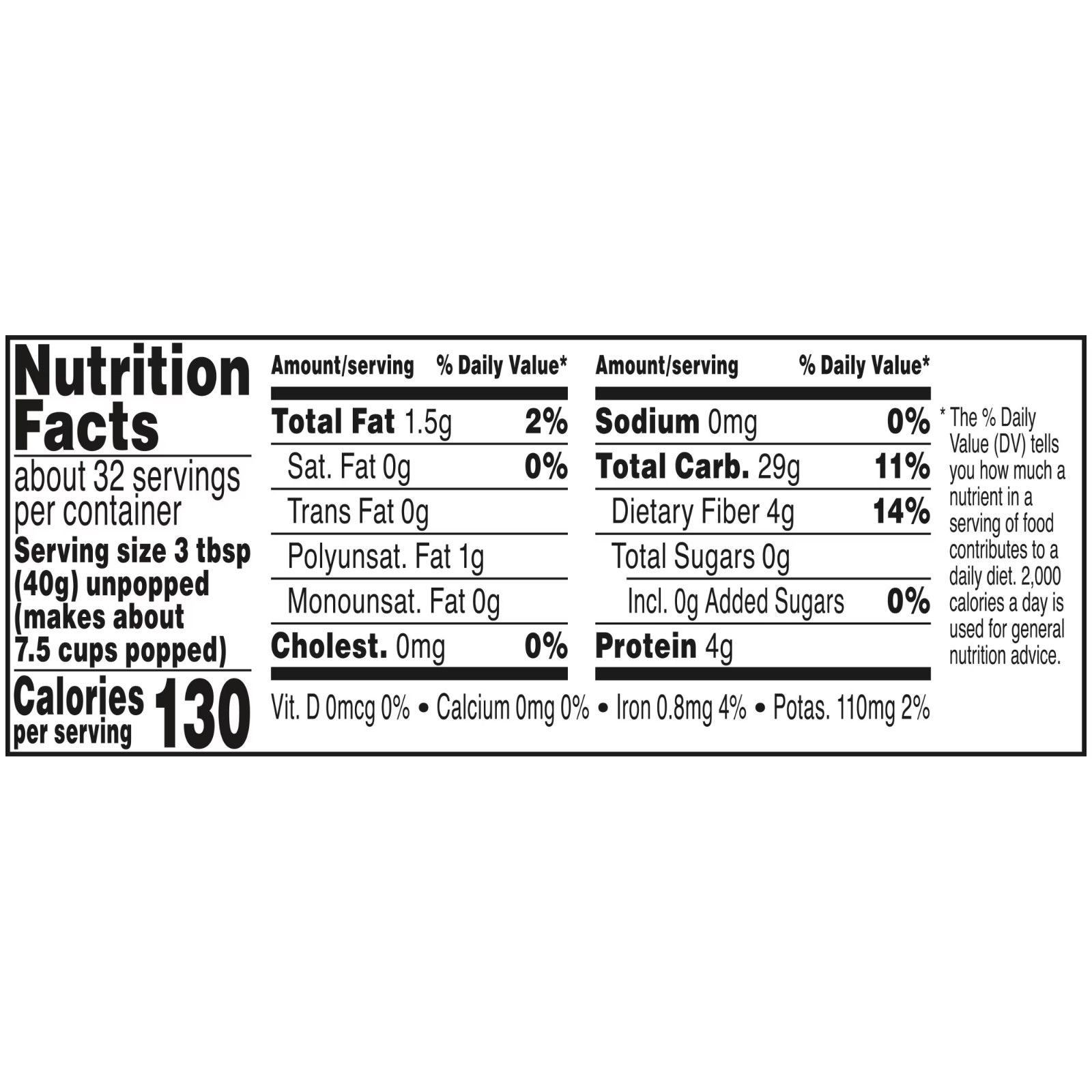 Orville Redenbacher’s Popcorn Kernels, 45 oz free shipping