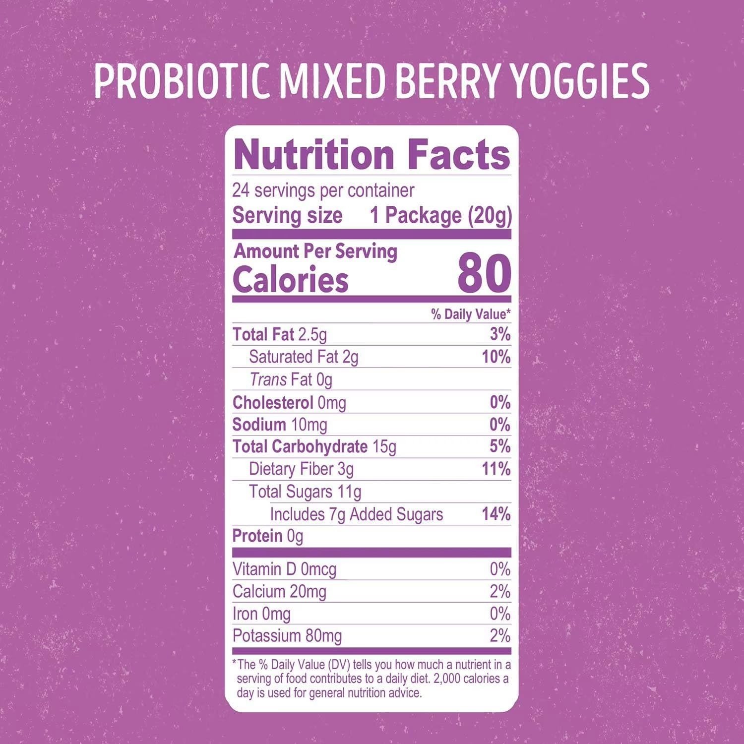 Nature’s Garden Probiotic Mixed Berry Yoggies – Yogurt Covered Fruit Snack