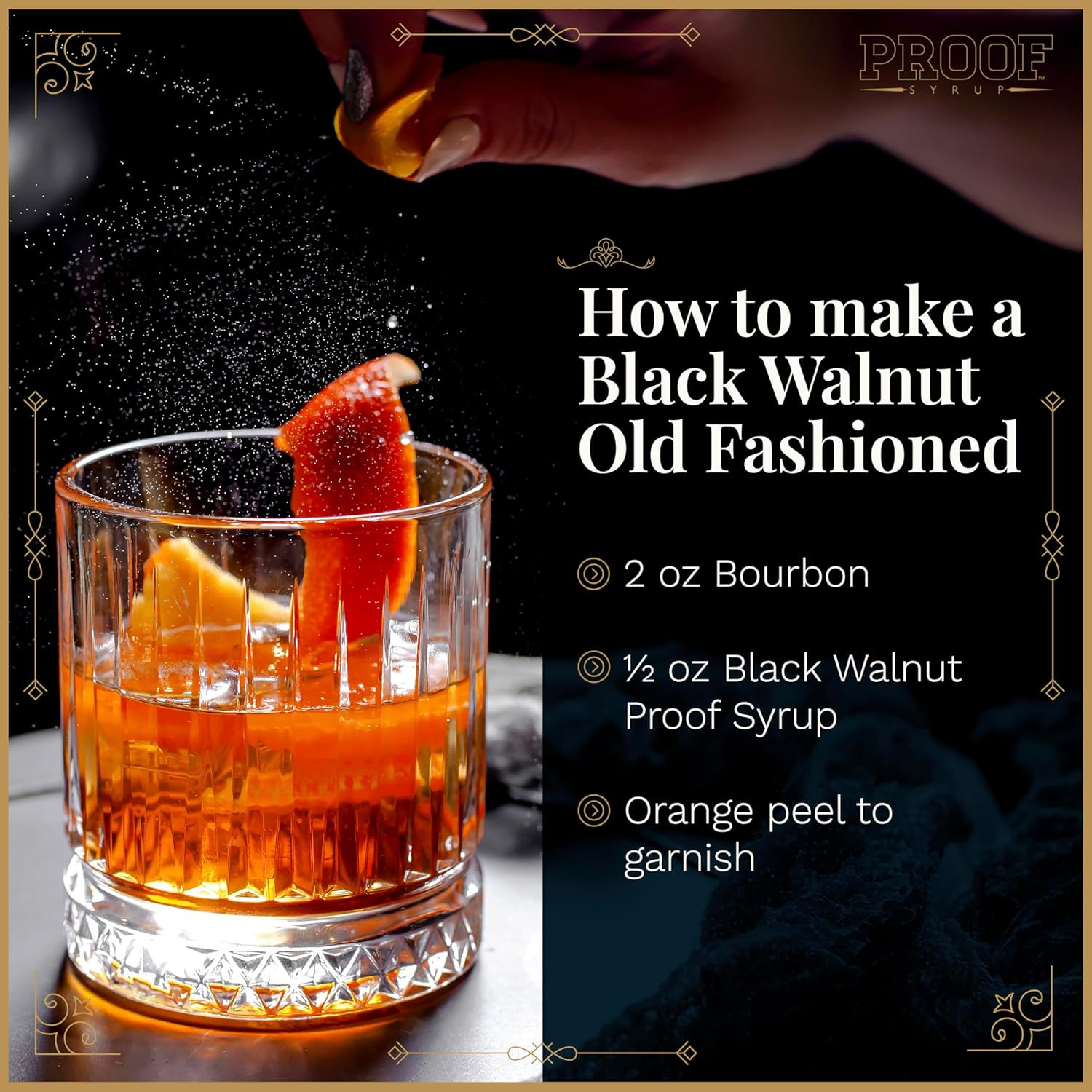 Proof Syrup – Old Fashioned Cocktail Mix – Made with Real Bitters & Cane Sugar