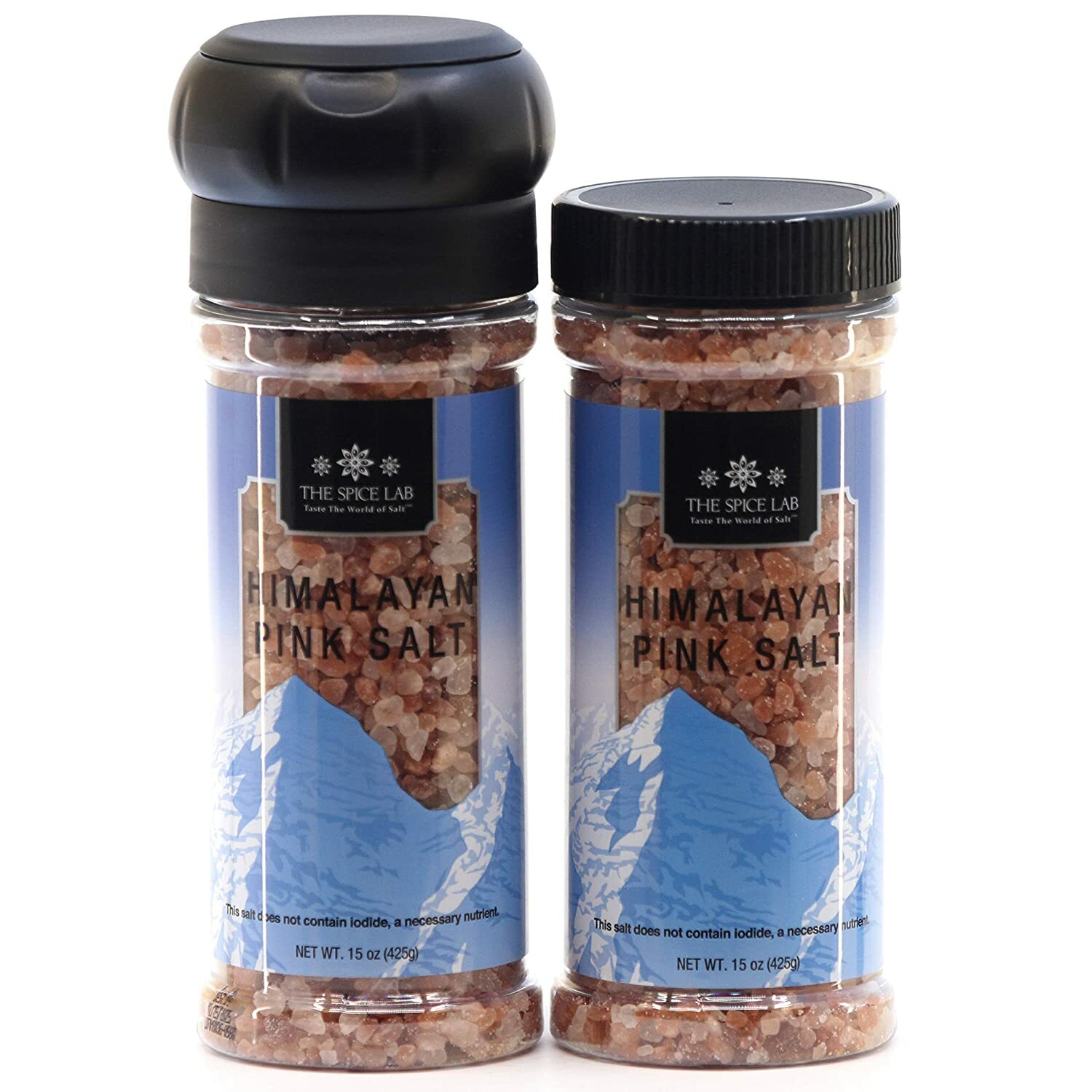 The Spice Lab Pink Himalayan Salt Coarse Grinder Pack – Natural, Pure Crystals