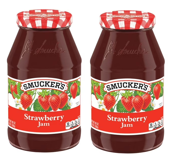 (2 pack) Smucker’s Strawberry Jam, 48 oz