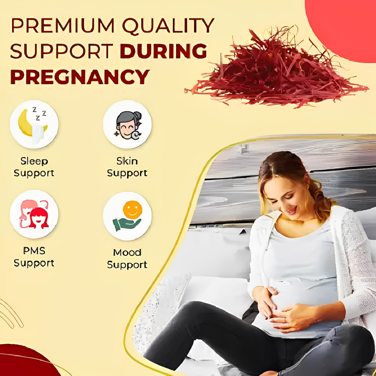 A+Grade Premium Quality Red Kashmiri Saffron Original Pure 10Gm Kesar Spice Box.