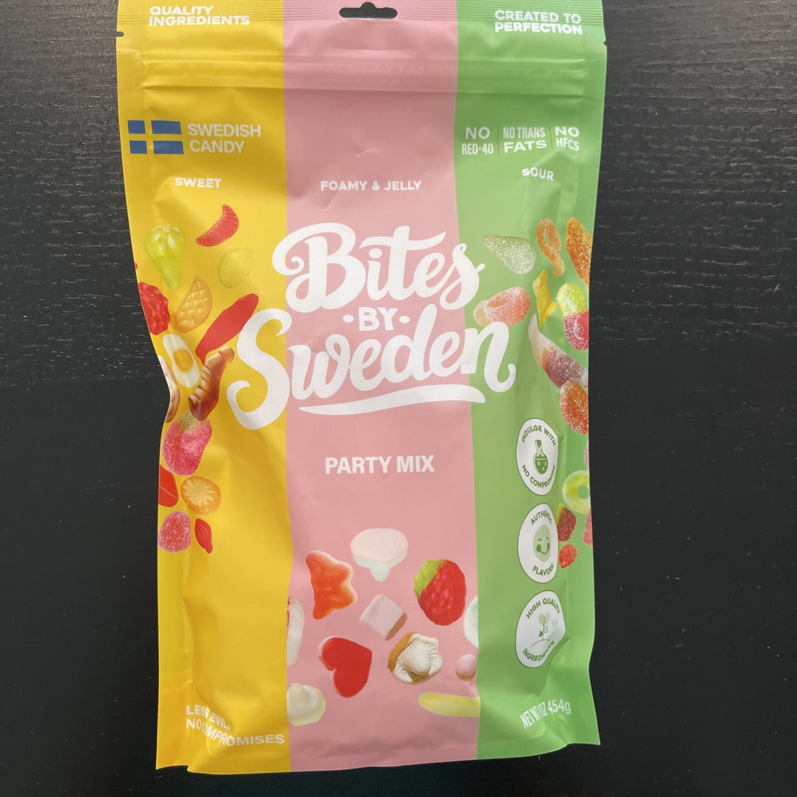 Swedish Candy Bites By Sweden Party Mix 16 Ounce Assorted Sweet, Sour Candy Mix