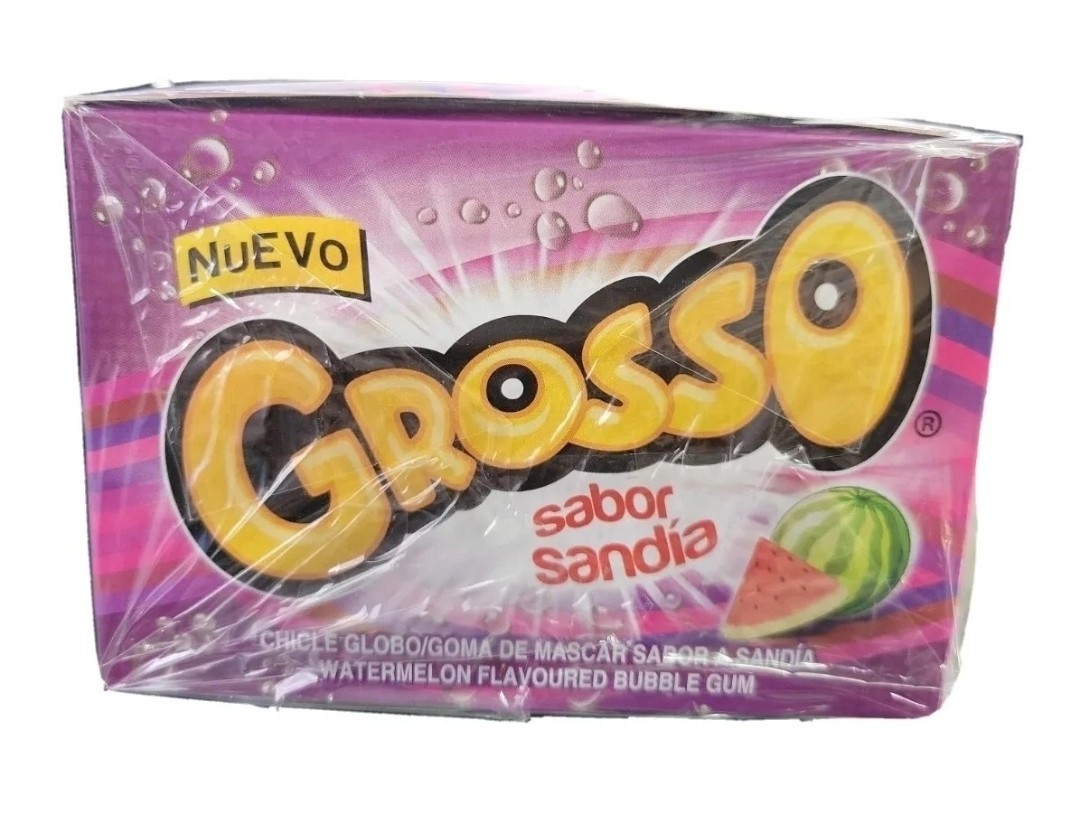 GROSSO FLAVOURED WATERMELON BUBBLE GUM 100 Pcs