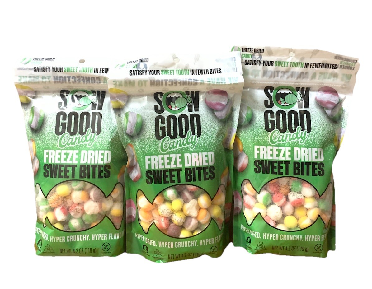 Sow Good Freeze Dried Candy Sweet Bites Lot Of 3 NEW 09/24/2027 Gluten Free