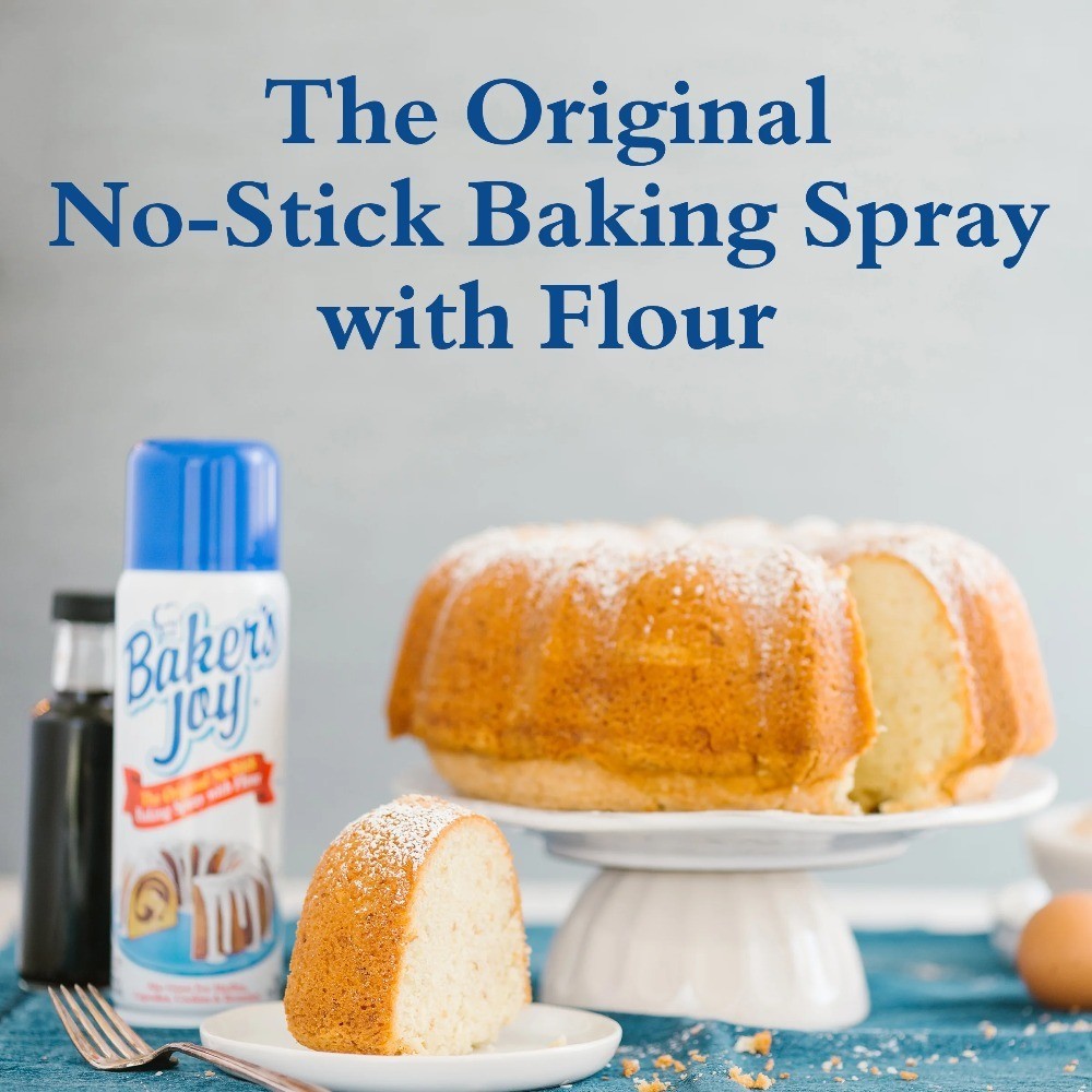 4-Pack No-Stick Baking Spray with Flour, 5 oz. Can, The Original Baking Release