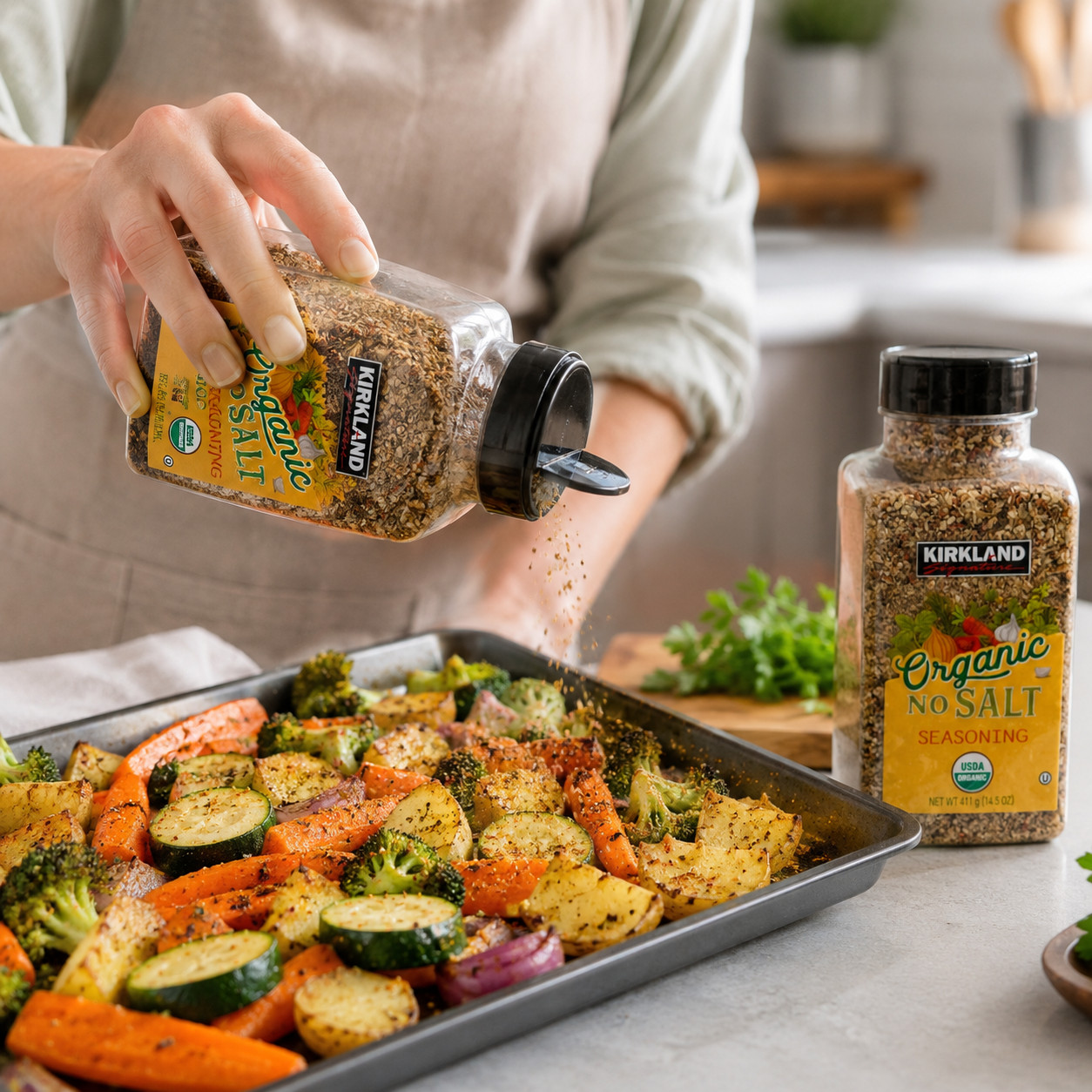 2-Pack Kirkland Signature Organic No-Salt Seasoning, 14.5 oz