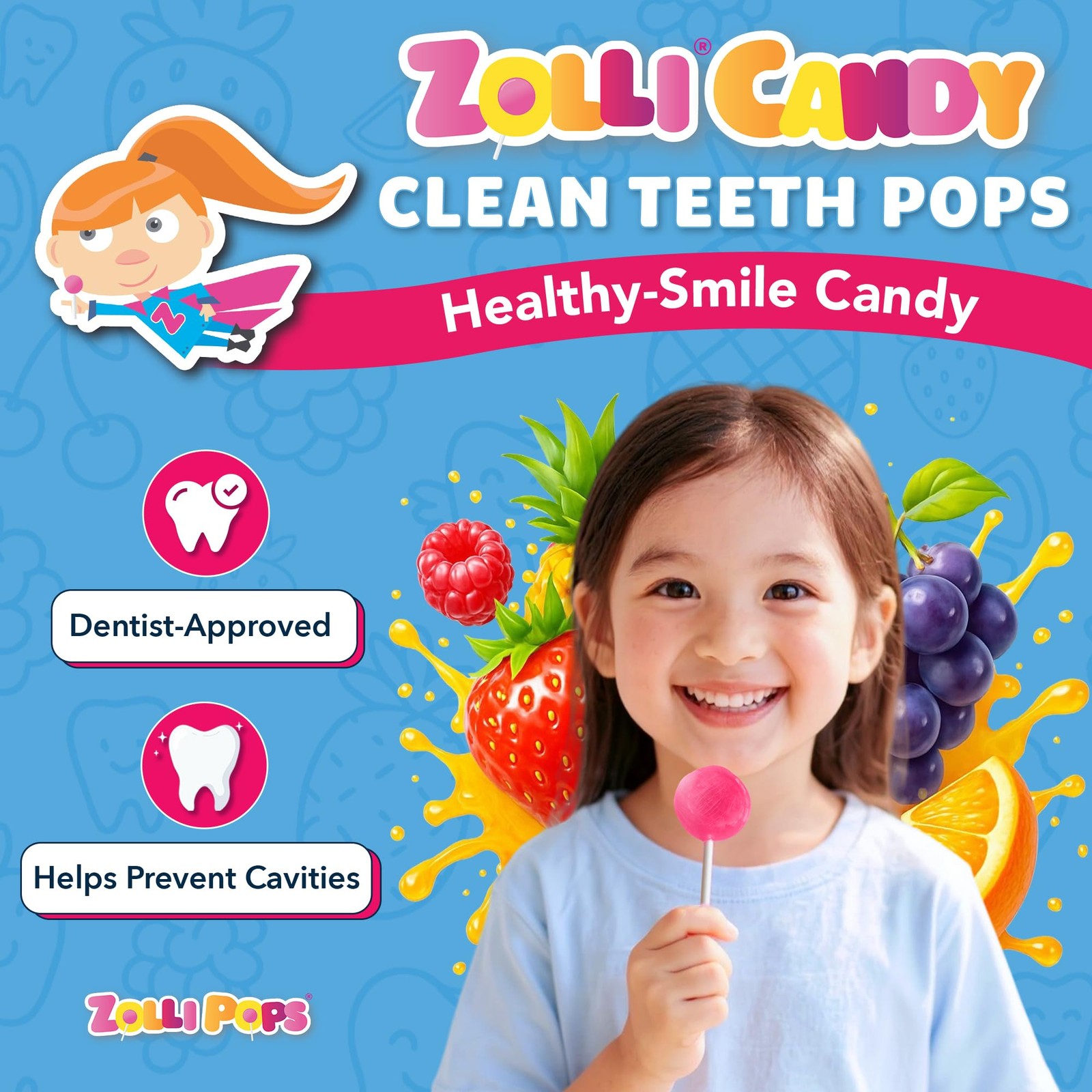 Clean Teeth Pops Sugar Free Candy, Dye-Free Lollipops – Keto & Diabetic-Frien…