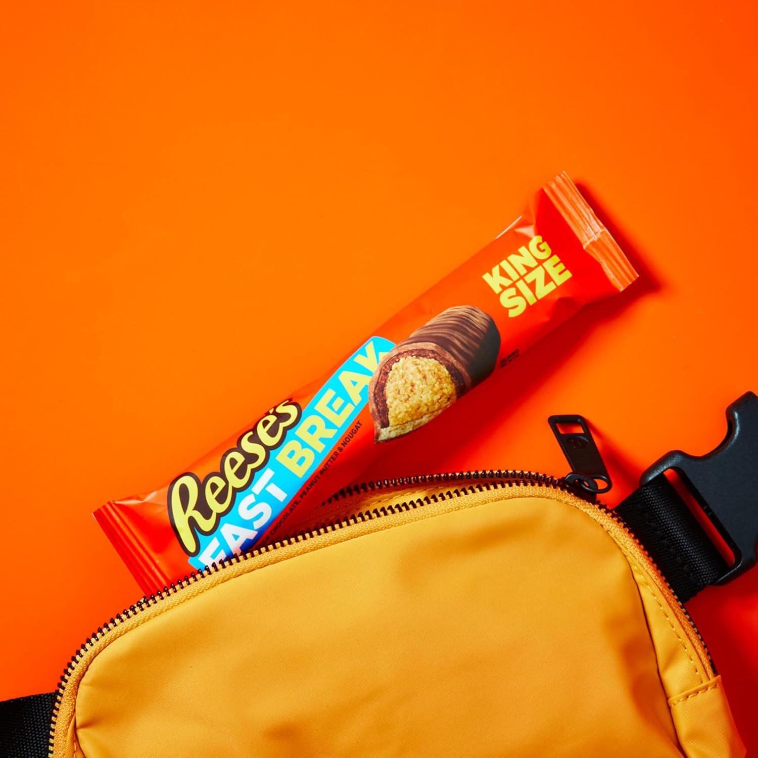 FAST BREAK Chocolate, Peanut Butter and Nougat King Size, Candy Bars, 3.5 Oz (18