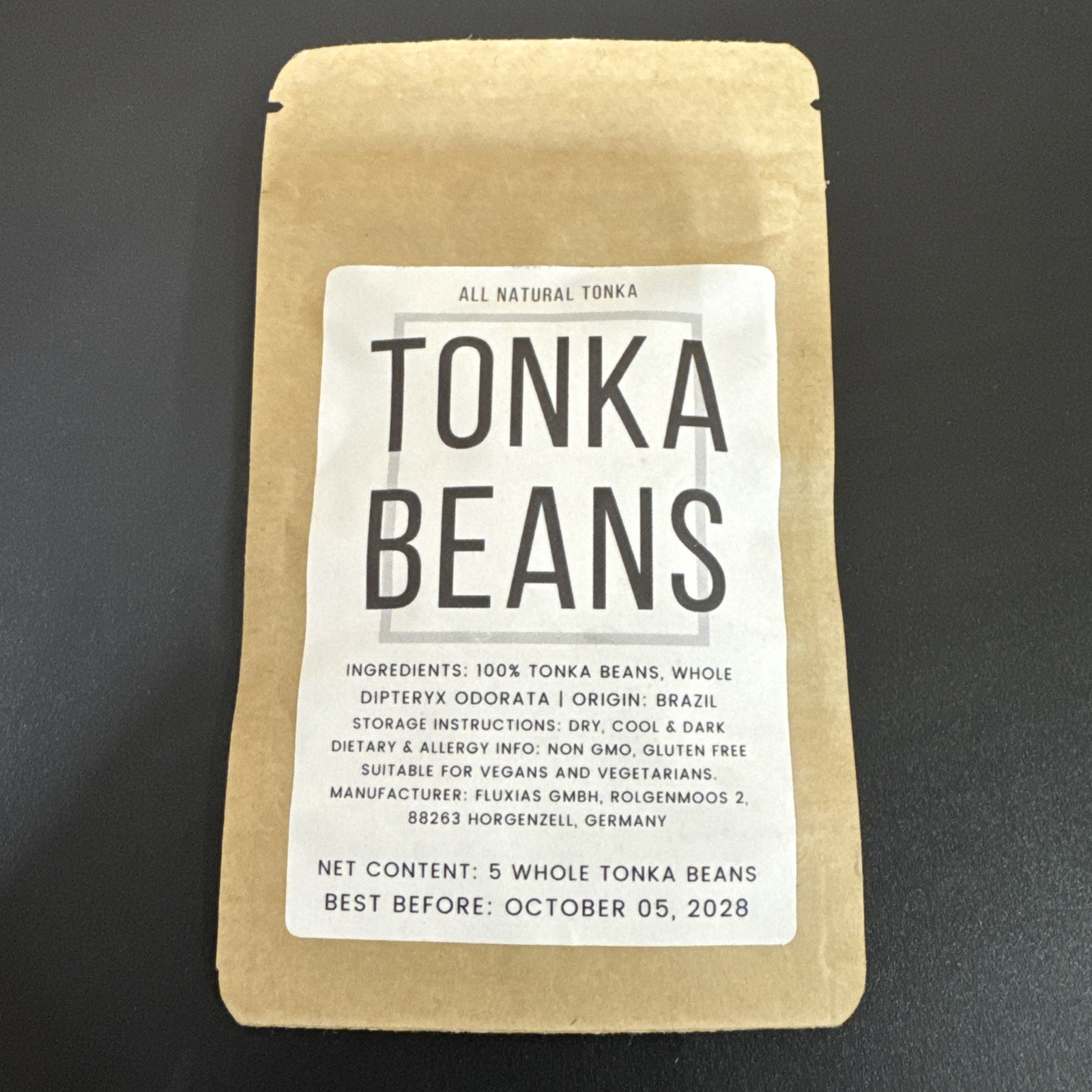 Tonka Beans – 5 Premium All Natural Whole Beans Dipteryx Odorata / Supps4