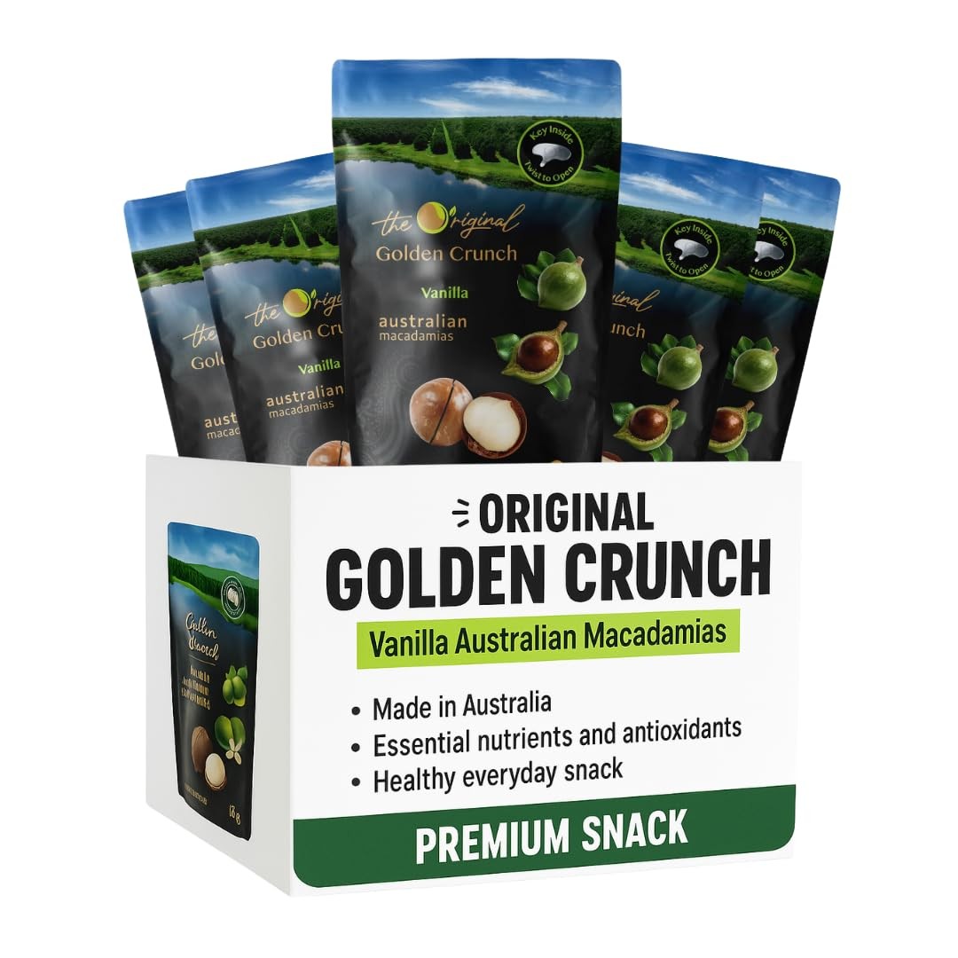 Golden Crunch In-Shell Macadamias 225g – Premium Australian Macadamia Nuts wi…