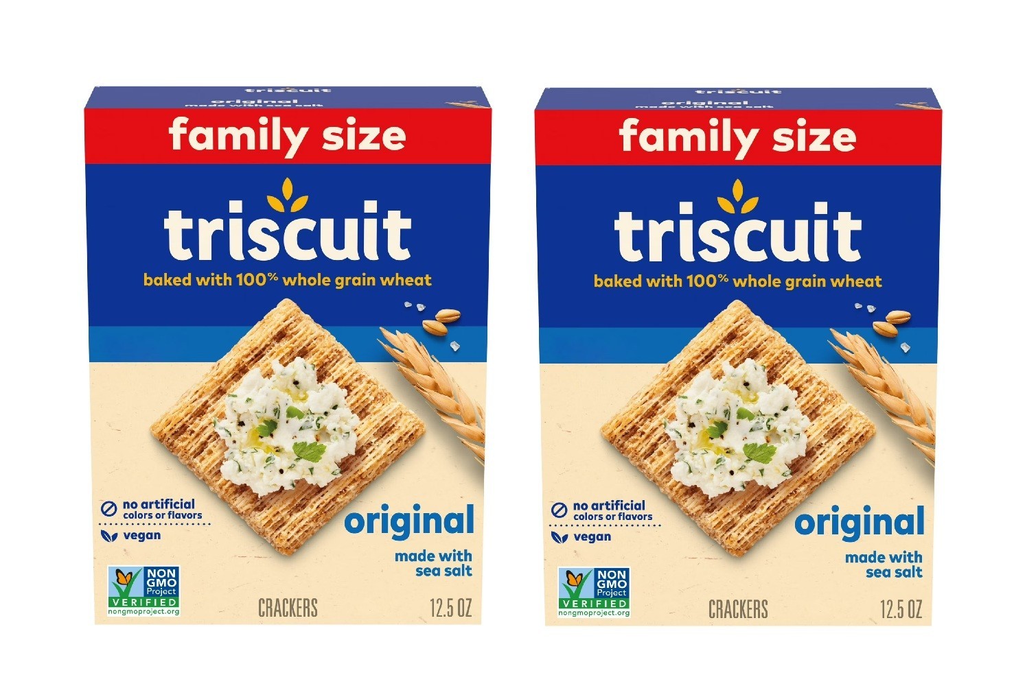 Triscuit Original Whole Grain Wheat Crackers, Vegan Crackers, Healthy Snacks, Fa