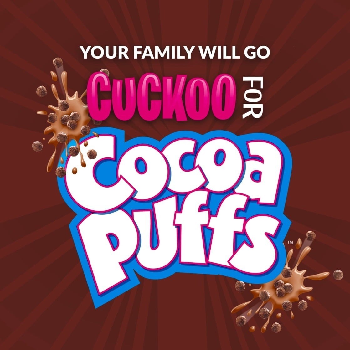 Cocoa Puffs Cereal – Chocolatey Breakfast, Mega Size, 25.8 oz