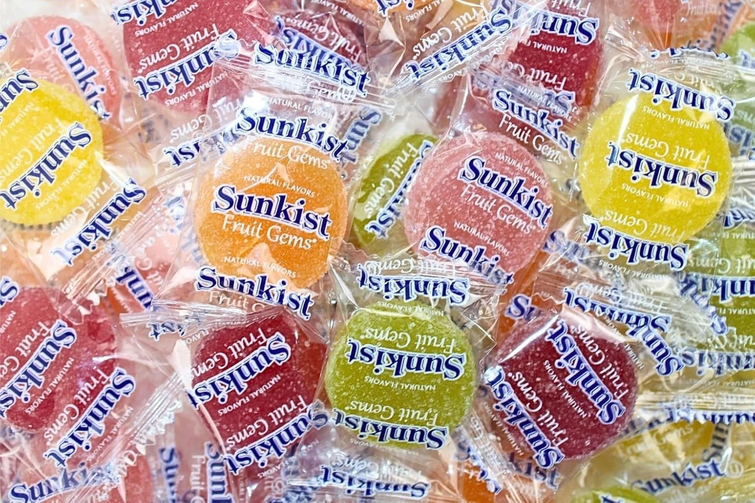 Sunkist Fruit Gems, Soft Jelly Gummy, Bulk Individually Wrapped Candy (4 Pounds)