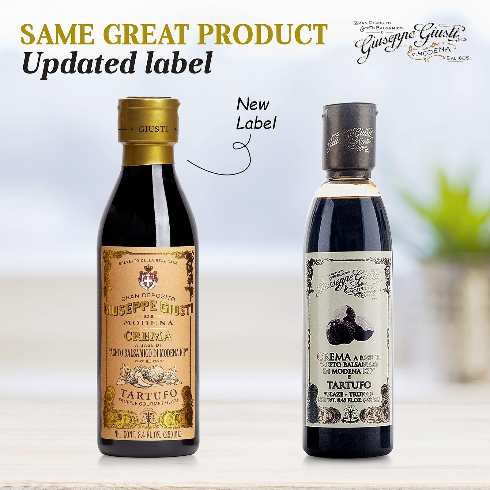 Giusti Truffle 8.45 Fl Oz (Pack of 1), Balsamic Vinegar Modena Black