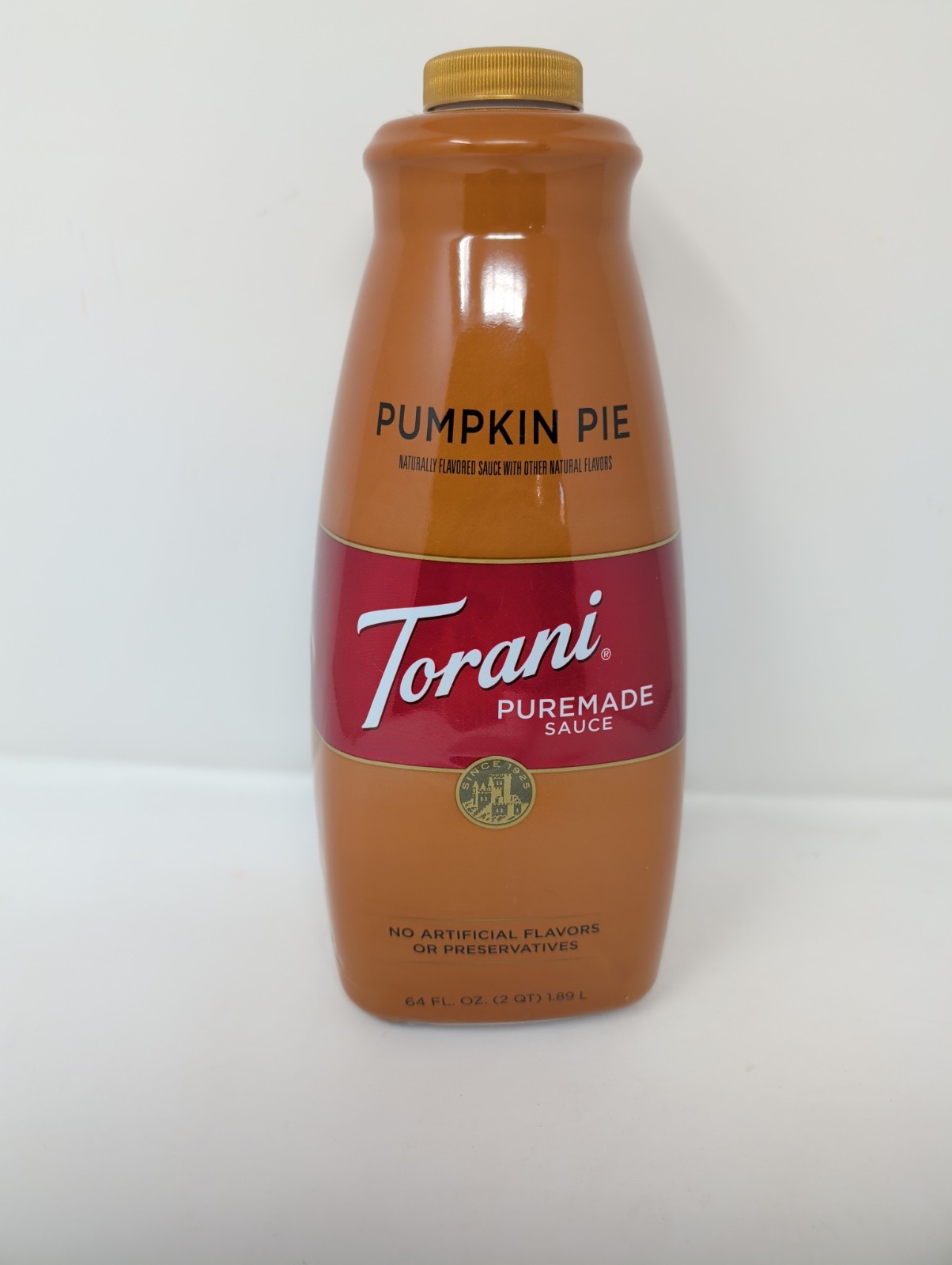 🎃 2 Pack Torani Pumpkin Pie Puremade Sauce – 64 oz Bottle 🎃