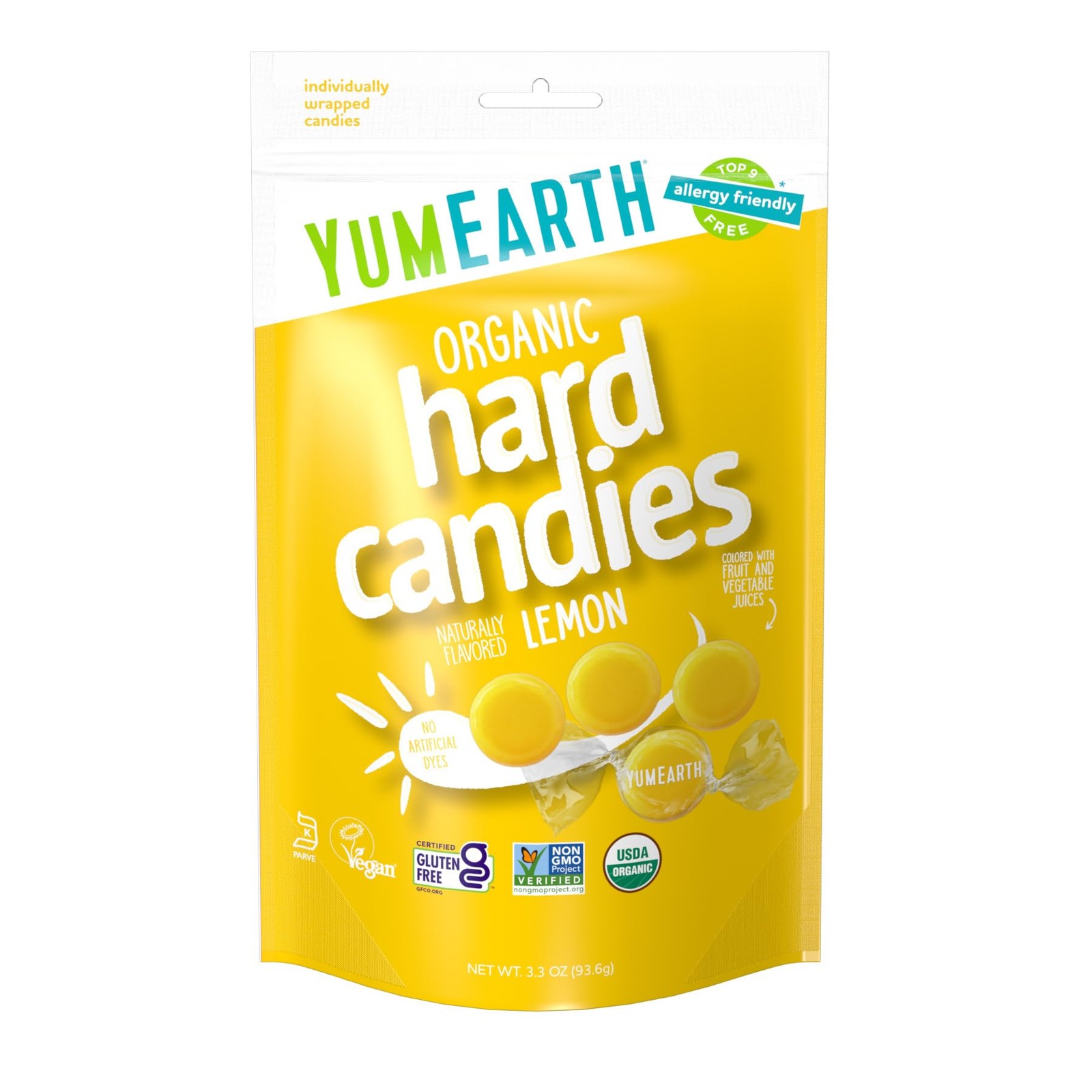 Organic Lemon Drops – Lemon Flavored Natural Hard Candy, Fruit Candy for Kids…