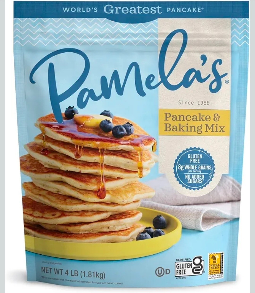PamelaS Products Gluten Free Baking and Pancake Mix Unflavored 64 Oz