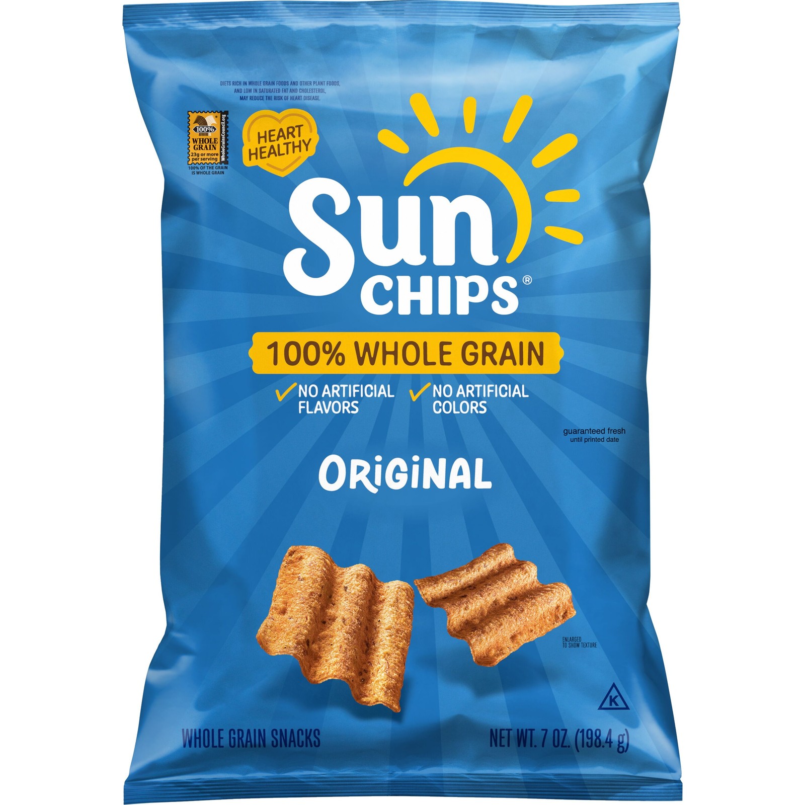 Unchips 100% Whole Grain Original Snack Chips Bag, 7 Oz?