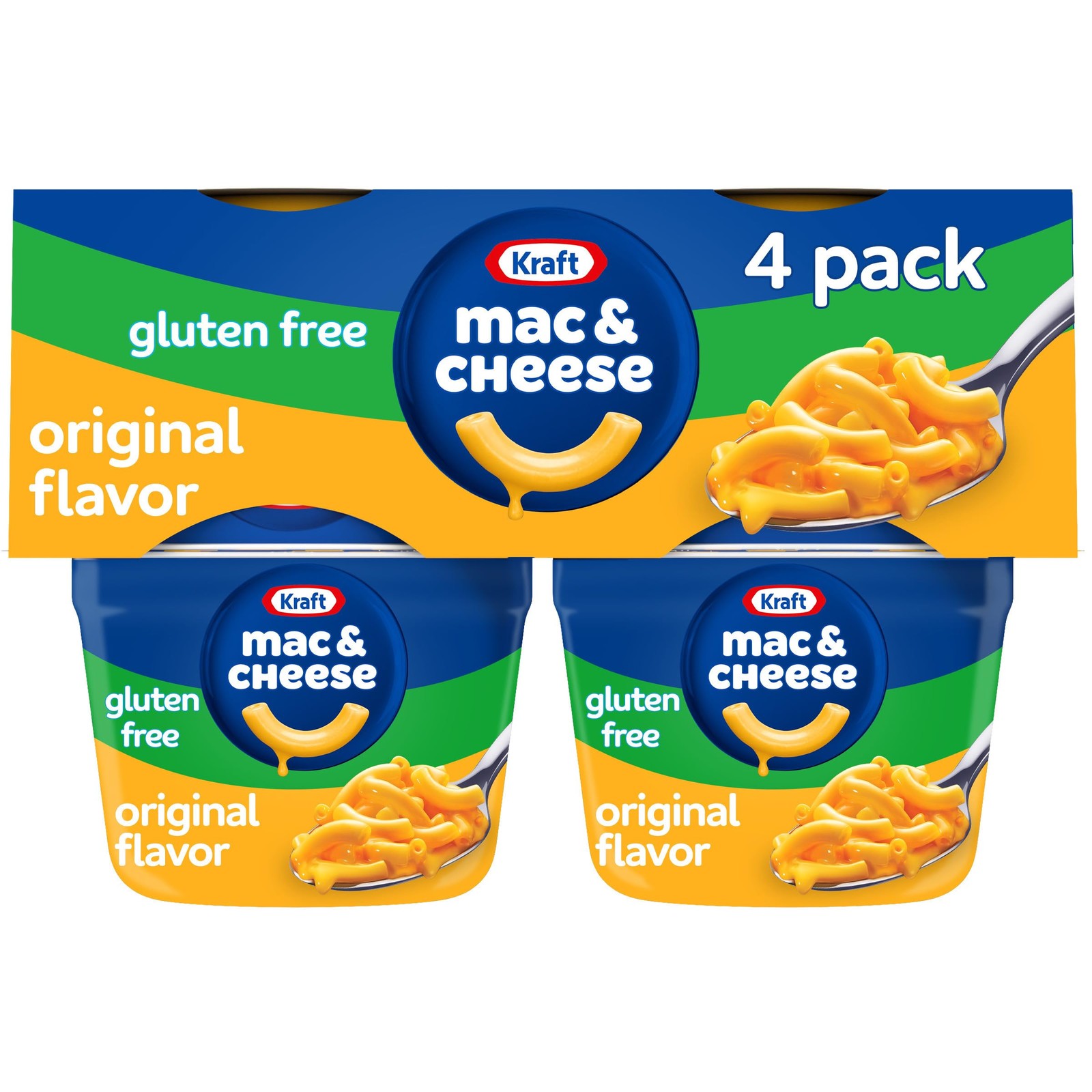 Kraft Gluten Free Mac and Cheese, Corn Pasta, 4 Cups, for 7.6 OZ (Pack of 1)