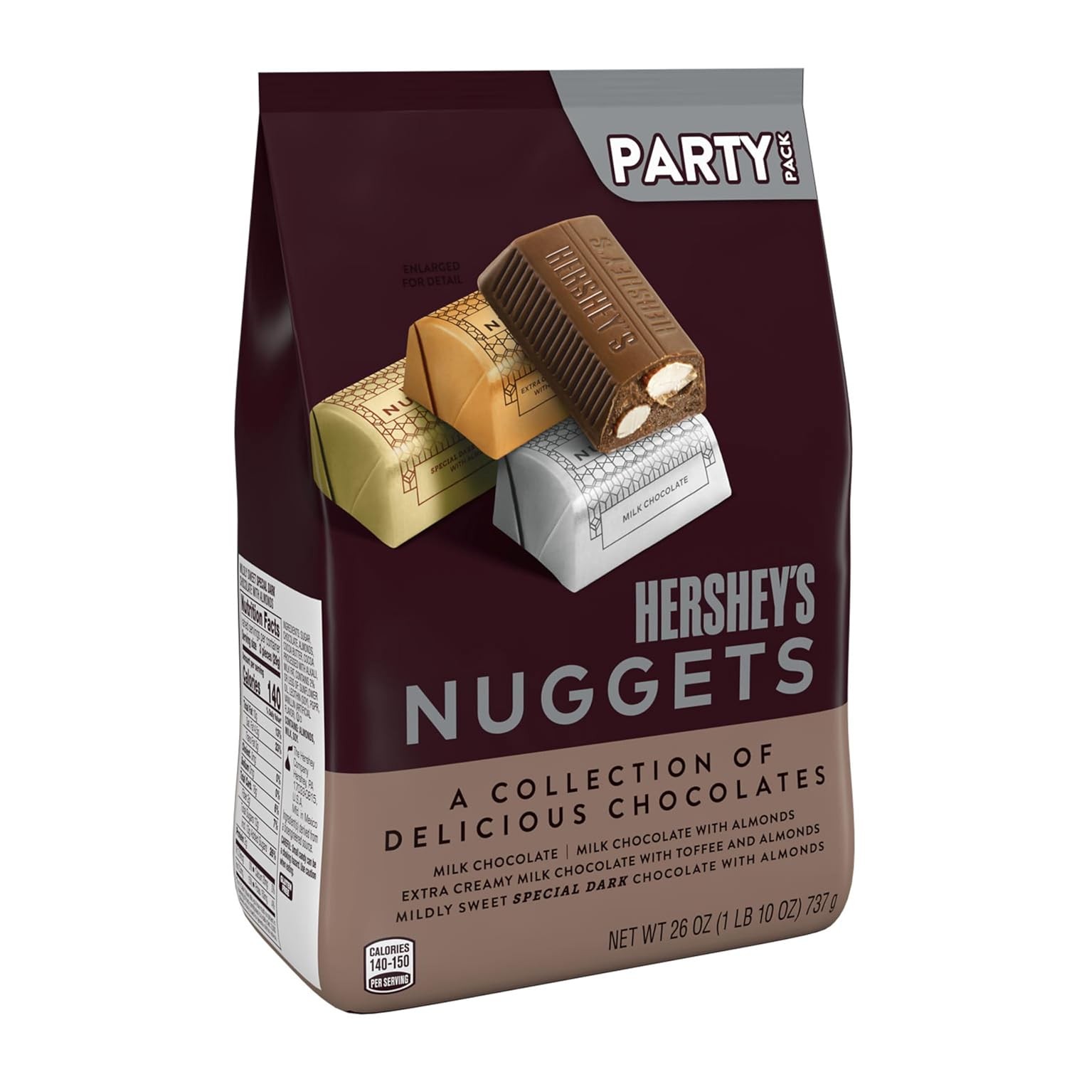 HERSHEY S NUGGETS 26oz Assorted Chocolate Party Pack