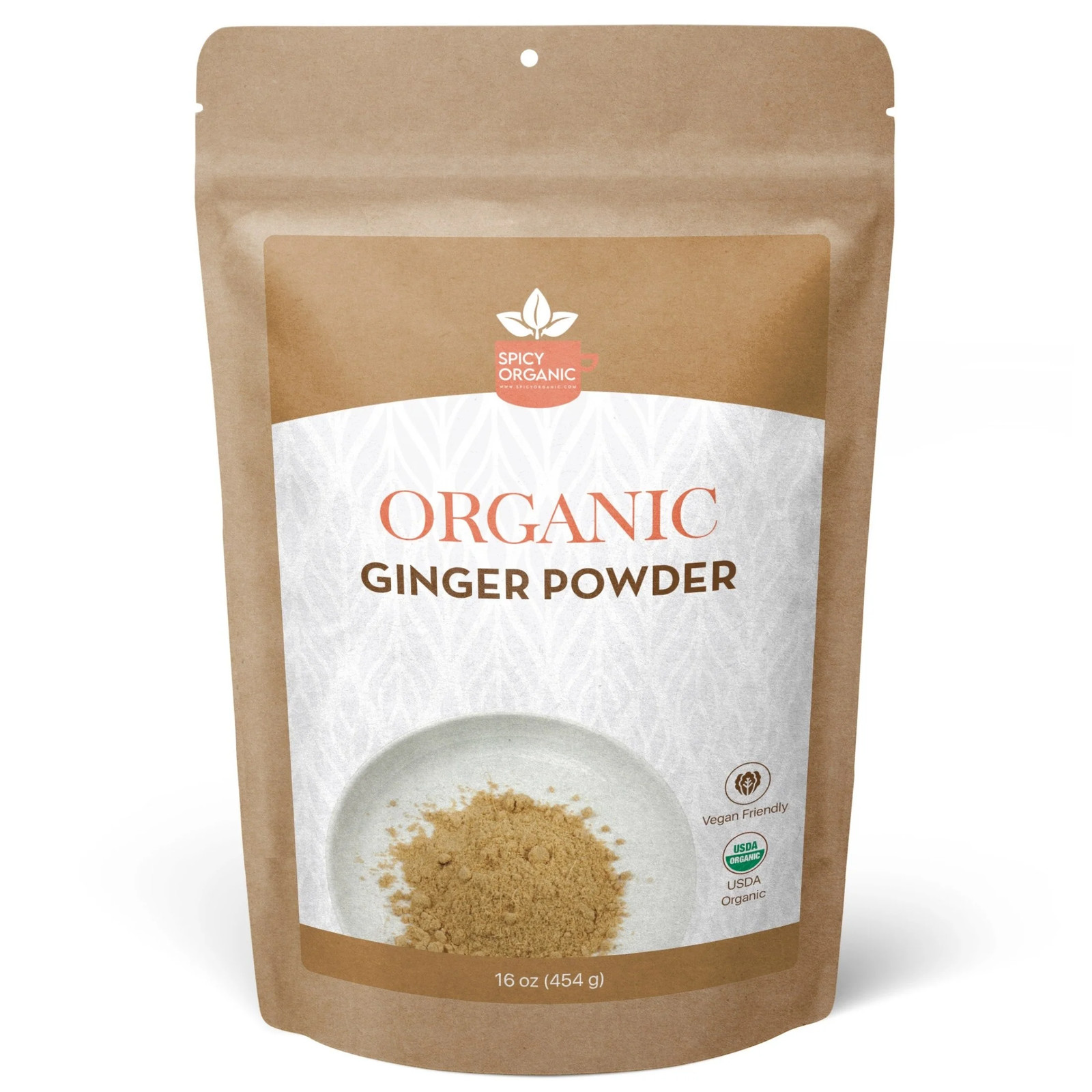 Spicy Organic Ginger Powder 16 oz | USDA Organic