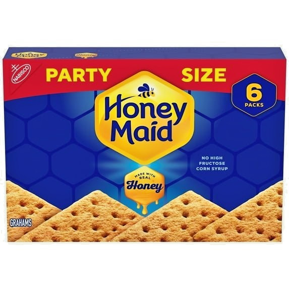 Honey Maid Graham Crackers, Lunch Snacks, Party Size 28.8 oz Sweet Crunchy