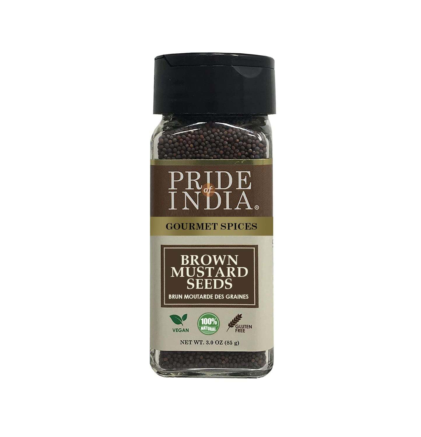 PRIDE OF INDIA Gourmet Brown Mustard Seed Whole