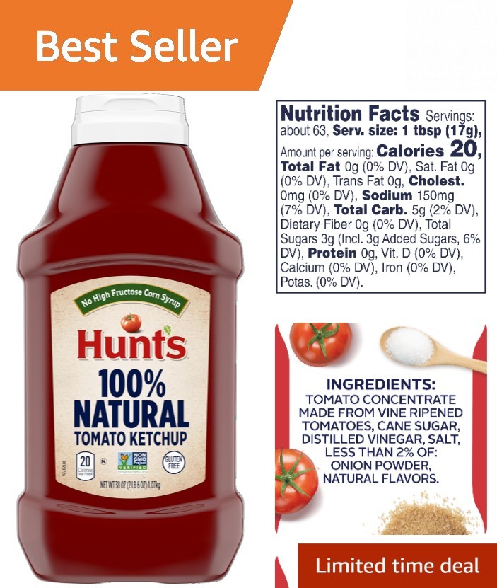 38 Oz Best Ever Tomato Ketchup – No Additives or Preservatives, Pure Taste