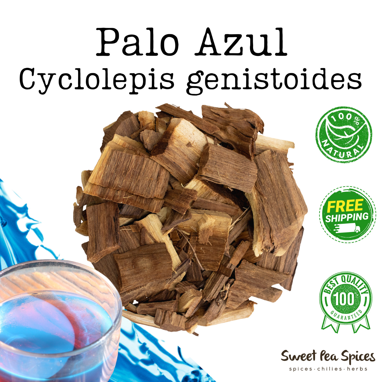 Palo Azul 2 lb Kidney Wood Detox Organic Blue Stick – Eysenhardtia polystachya