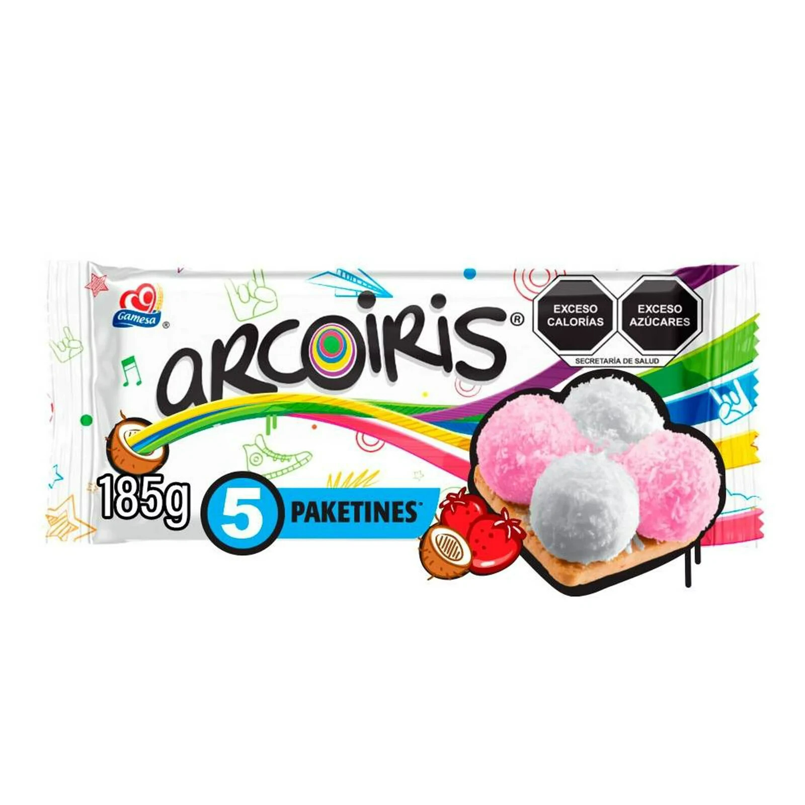 3X GAMESA ARCOIRIS GALLETAS MARSHMALLOW COOKIES 282g CON 5 PAQUETE ENVIO GRATIS