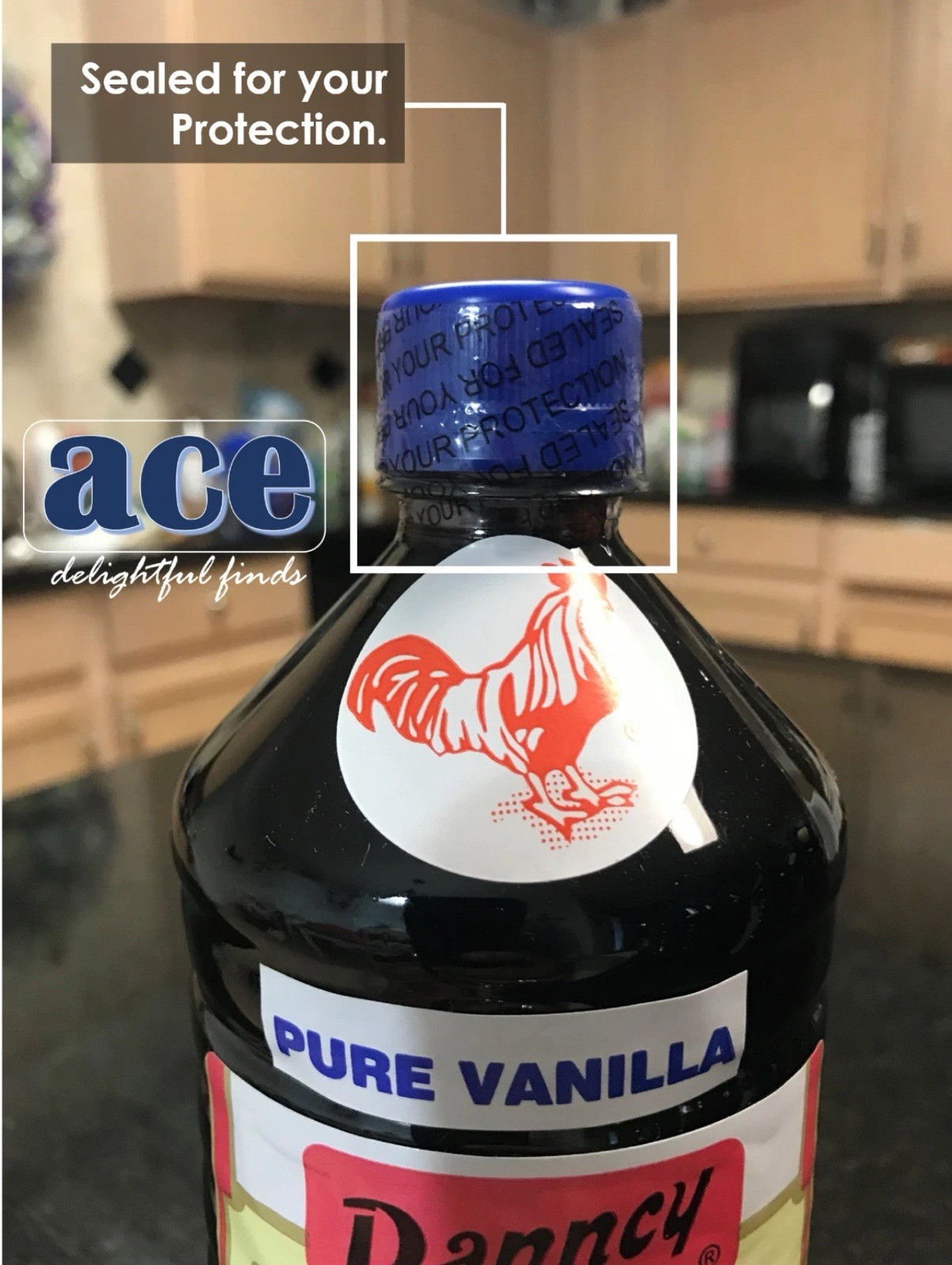 Four (4) Danncy Pure Mexican Vanilla Extract – Dark Color (1 Liter each)