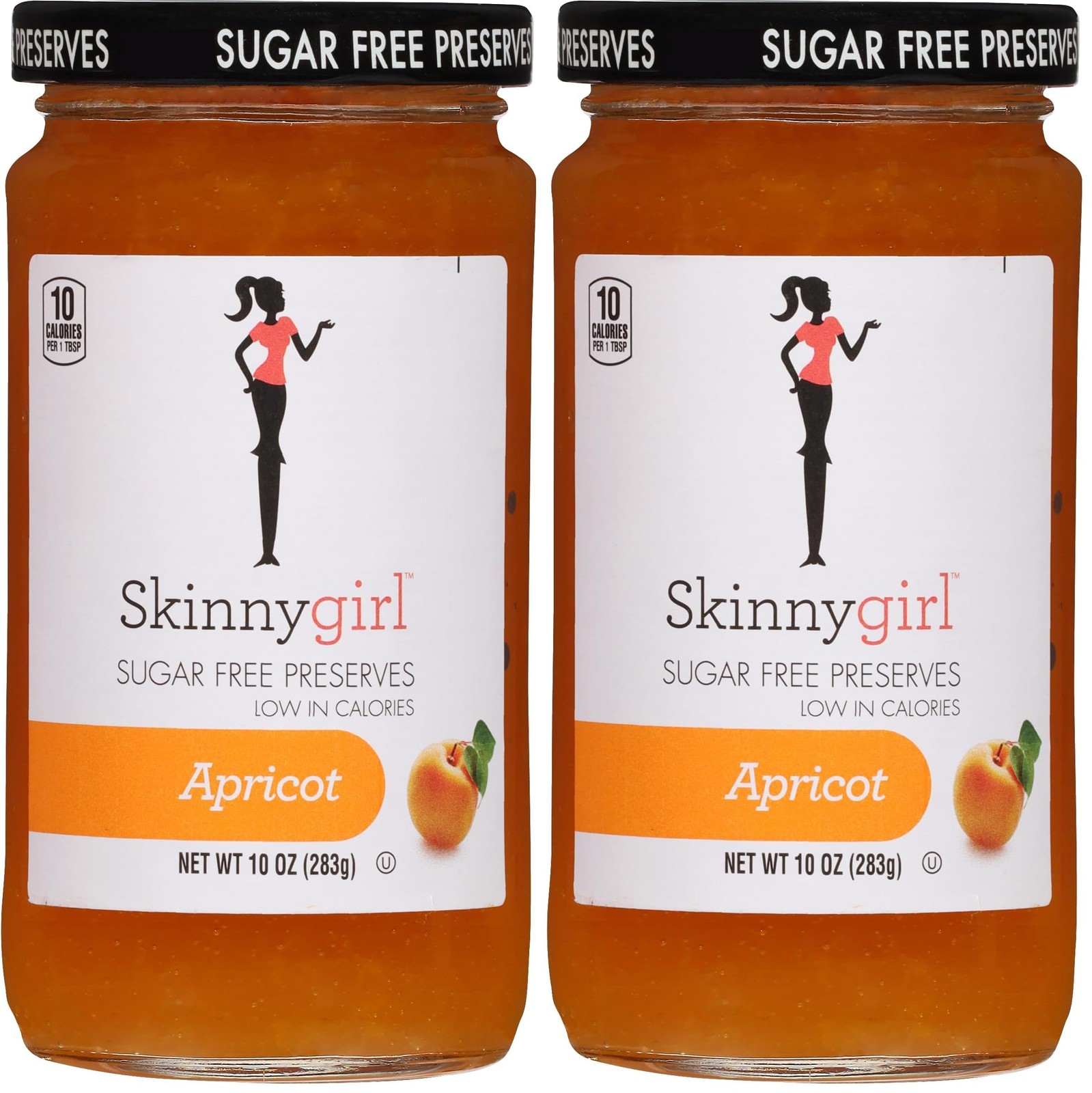 10 Ounce (Pack of 2), Skinnygirl Sugar Free Preserves, Apricot Mimosa, 10 Oz