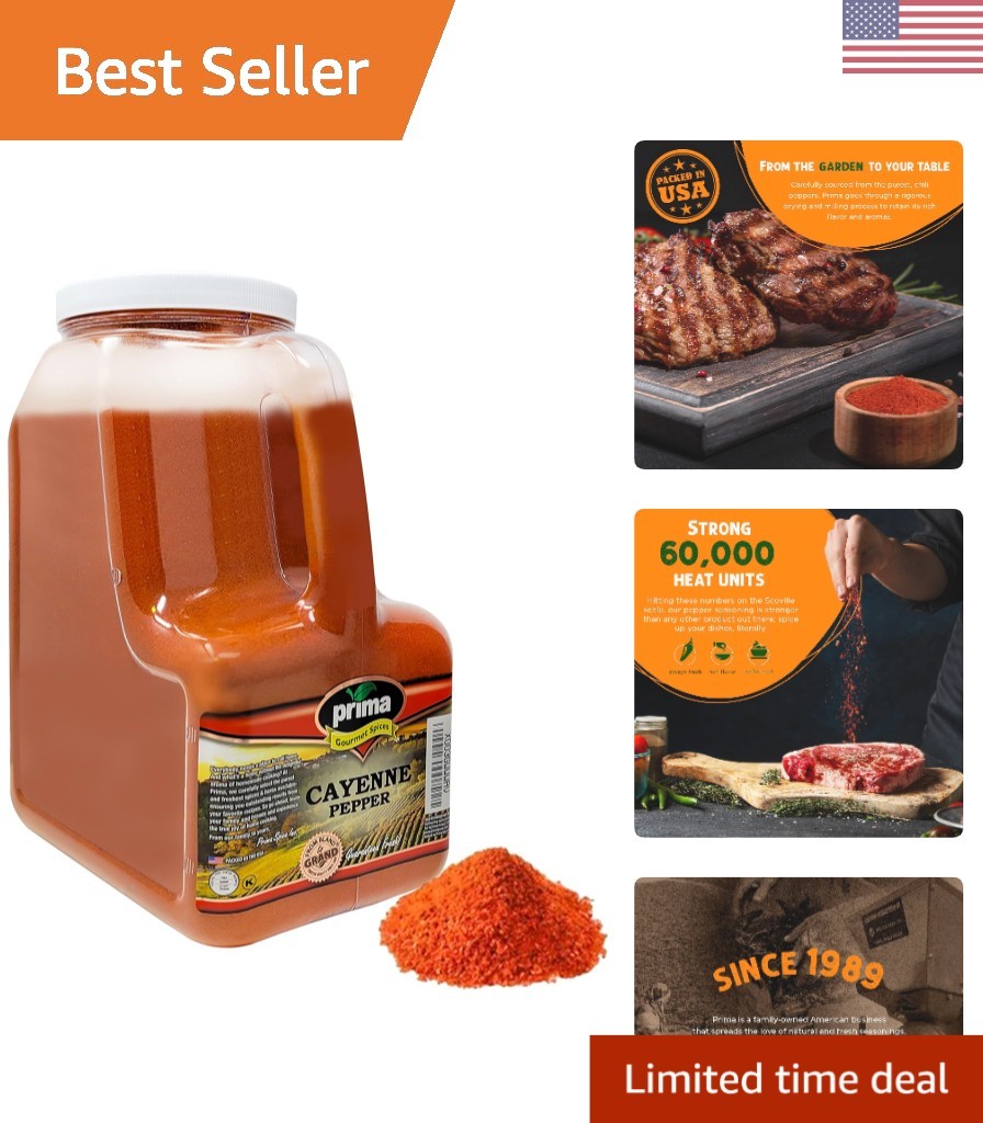 60,000 SHU Cayenne Pepper Powder Bulk 5 LB – Perfect for Home Chefs and Caterers